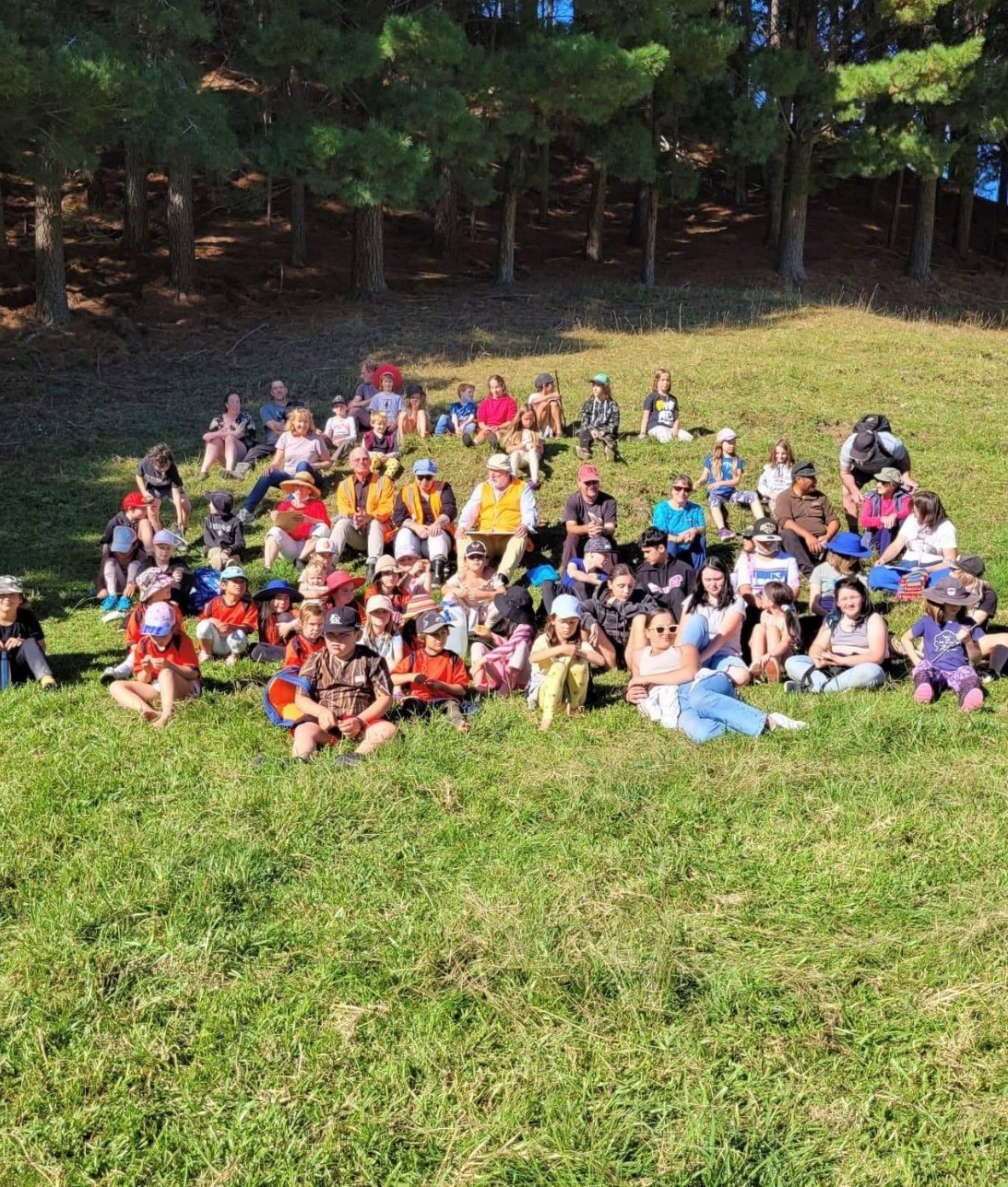 Peria School kids out in force exploring amazing heritage in their own backyard. Photo/ Supplied