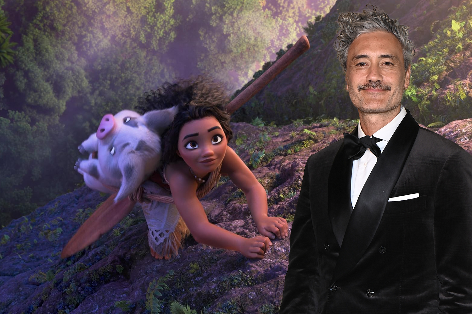 Director Taika Waititi is encouraging businesses to support the release of Disney and Matewa Media's Moana 2 Reo Māori. Photos / Disney, Getty Images