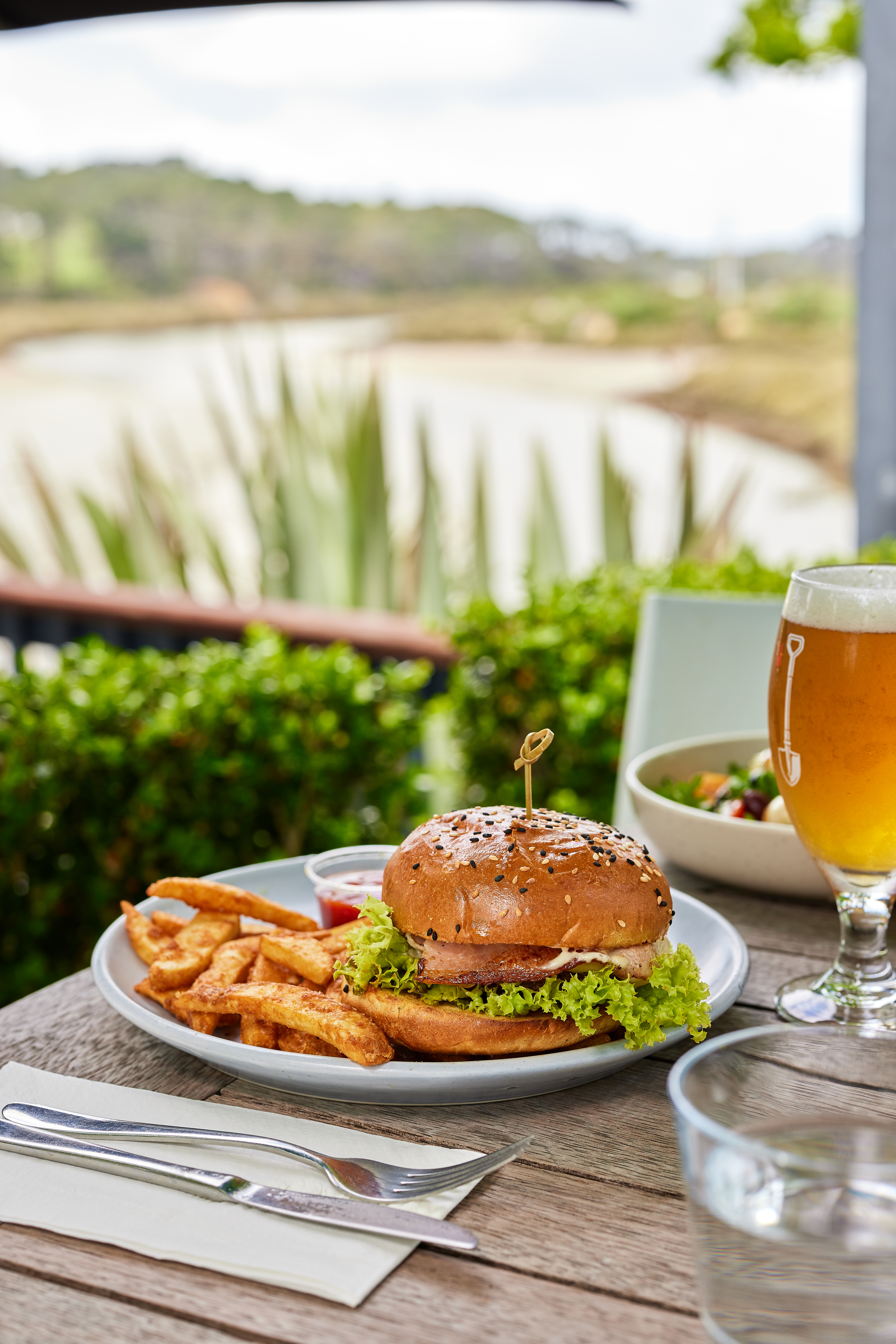 The Riv Burger from Riverhead’s The Landing. Photo / Babiche Martens