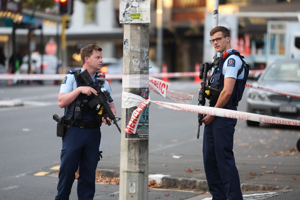 Police were called to the shooting around 10.20pm last night and the road remains closed this morning. Photo / Jason Oxenham