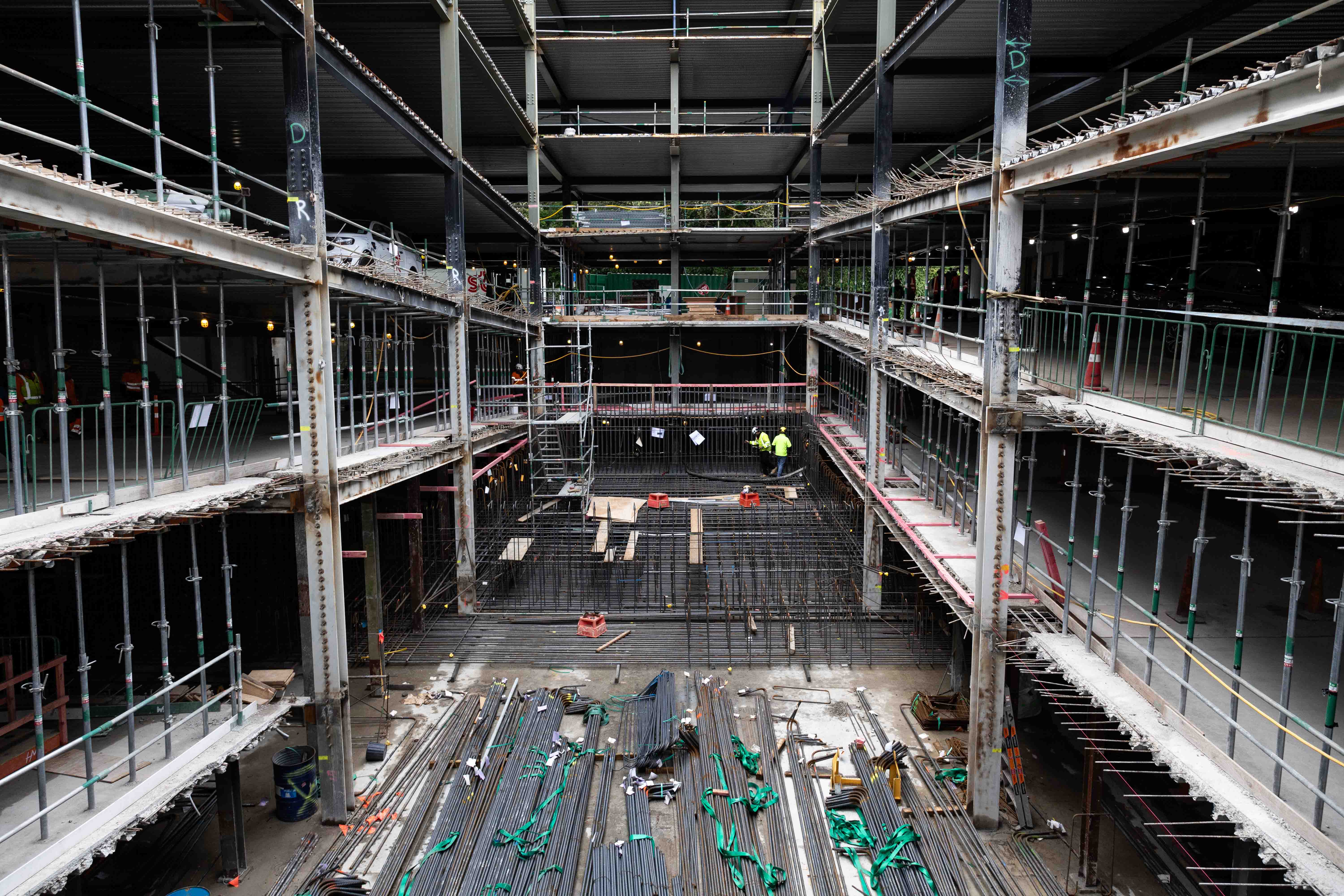 Panorama Towers on Hamilton St in Tauranga. This project will be 14 storeys tall and the car park component will be complete next year. Photo / Alex Cairns