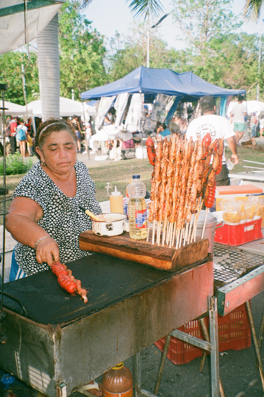 I took my nephew and niece one afternoon for ice cream in Playa del Carmen and on the way to the shops we came across an amazing street market that only happens once a year — what are the chances! We got to see live music, delicious street food and lots of handmade gifts. If you see any street market, you must stop to have a look — it’s absolutely worth it.