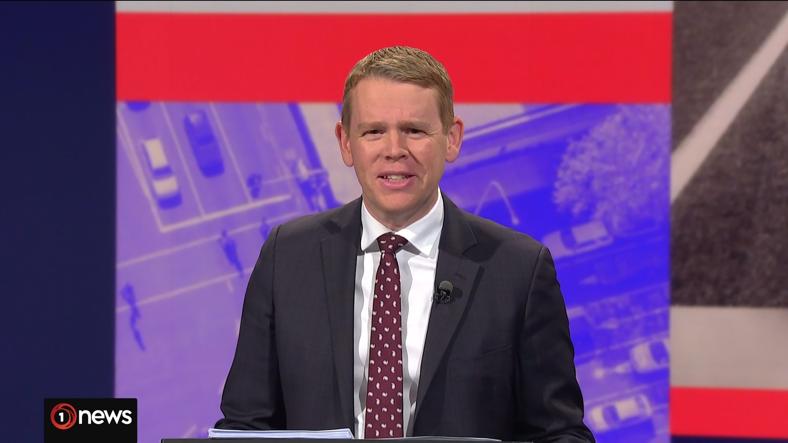 Chris Hipkins rated his performance in the debate as eight out of 10. Photo / TVNZ