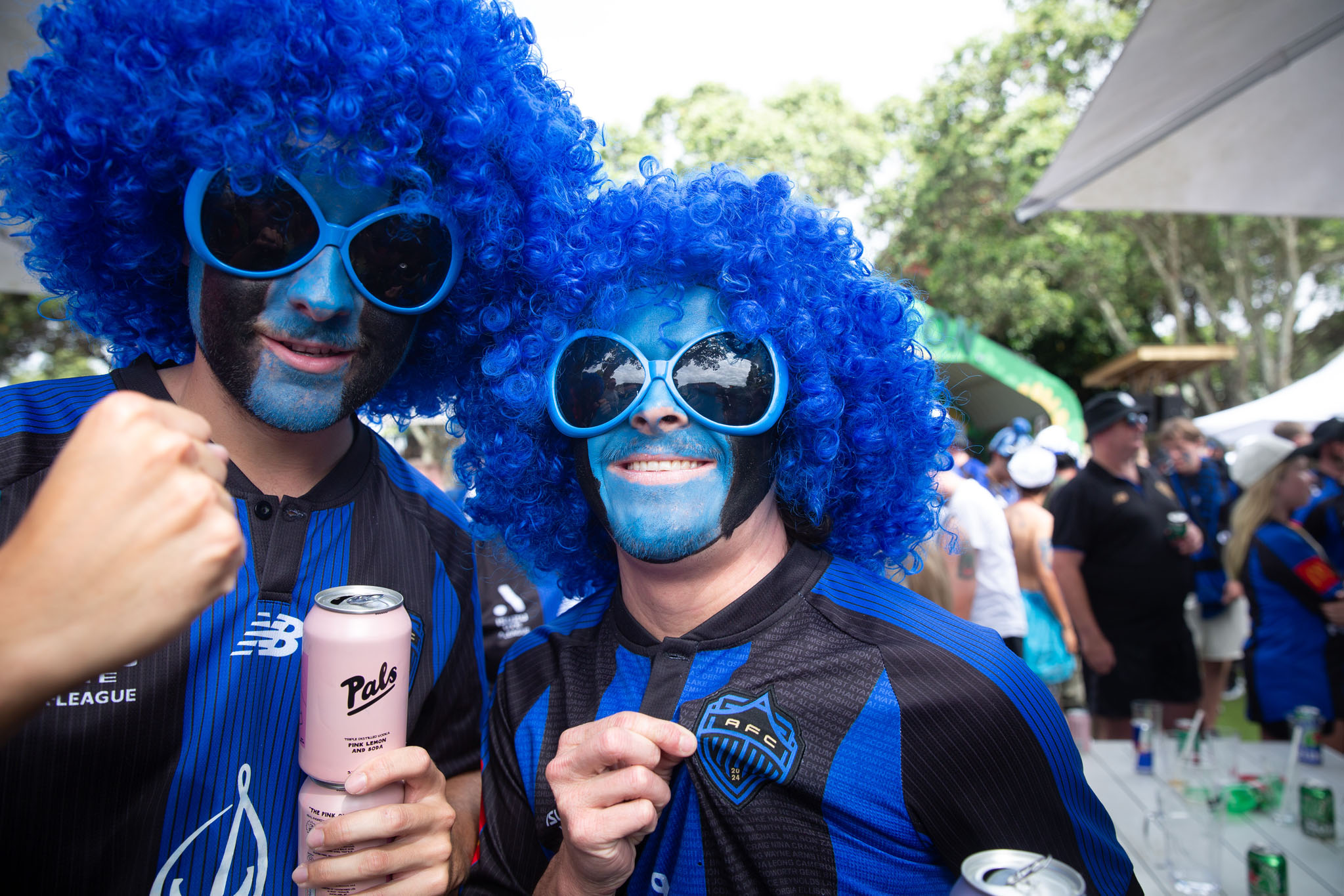 Fans before the December 7 Auckland FC vs Wellington Pheonix football match at Go Media stadium in Auckland. Photo / Sylvie Whinray