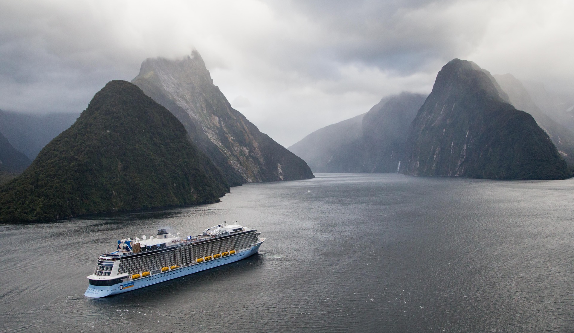 Under a new proposal for Milford Sound, cruise ships would be banned from the inner sound. Photo / James Allan