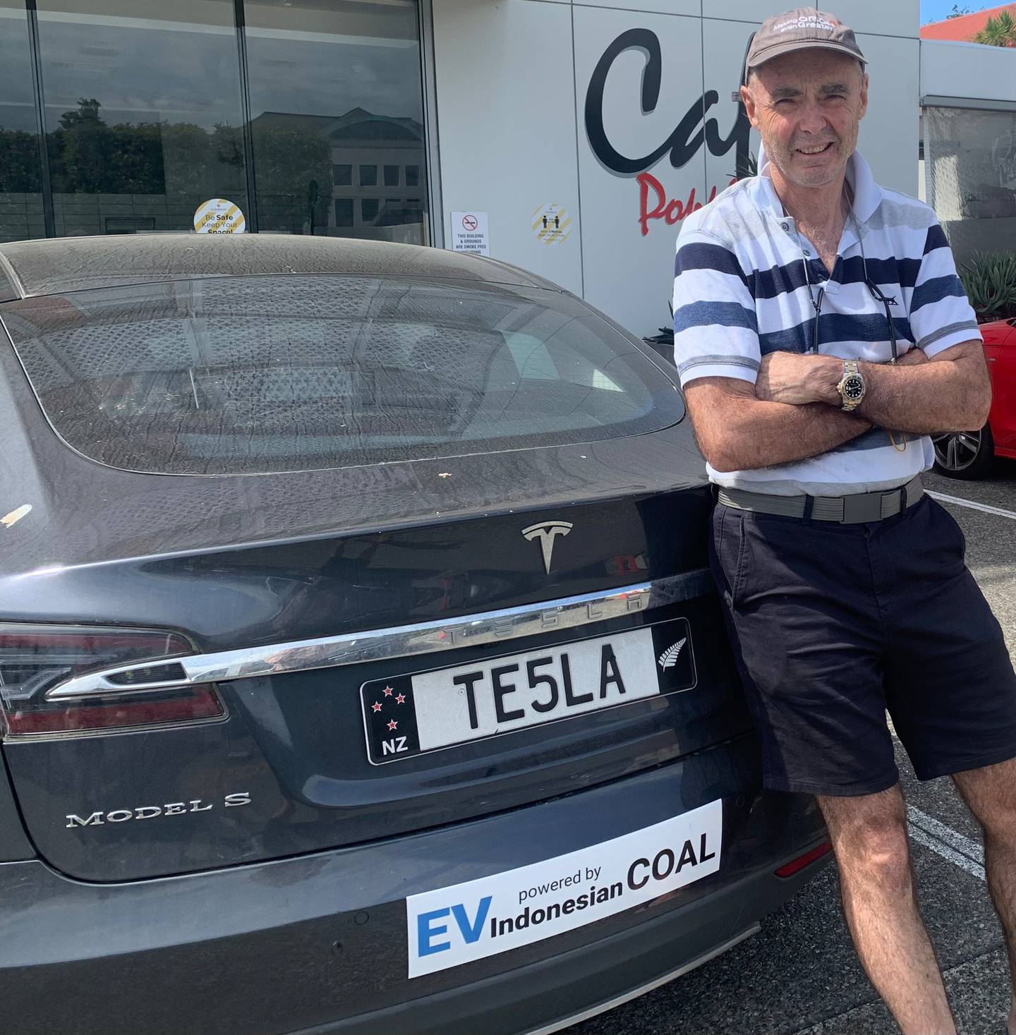 Tesla owner Ian McCrae picked up on imported coal being used to fire up the Huntly power station when required to supplement our hydro and thermal generation.