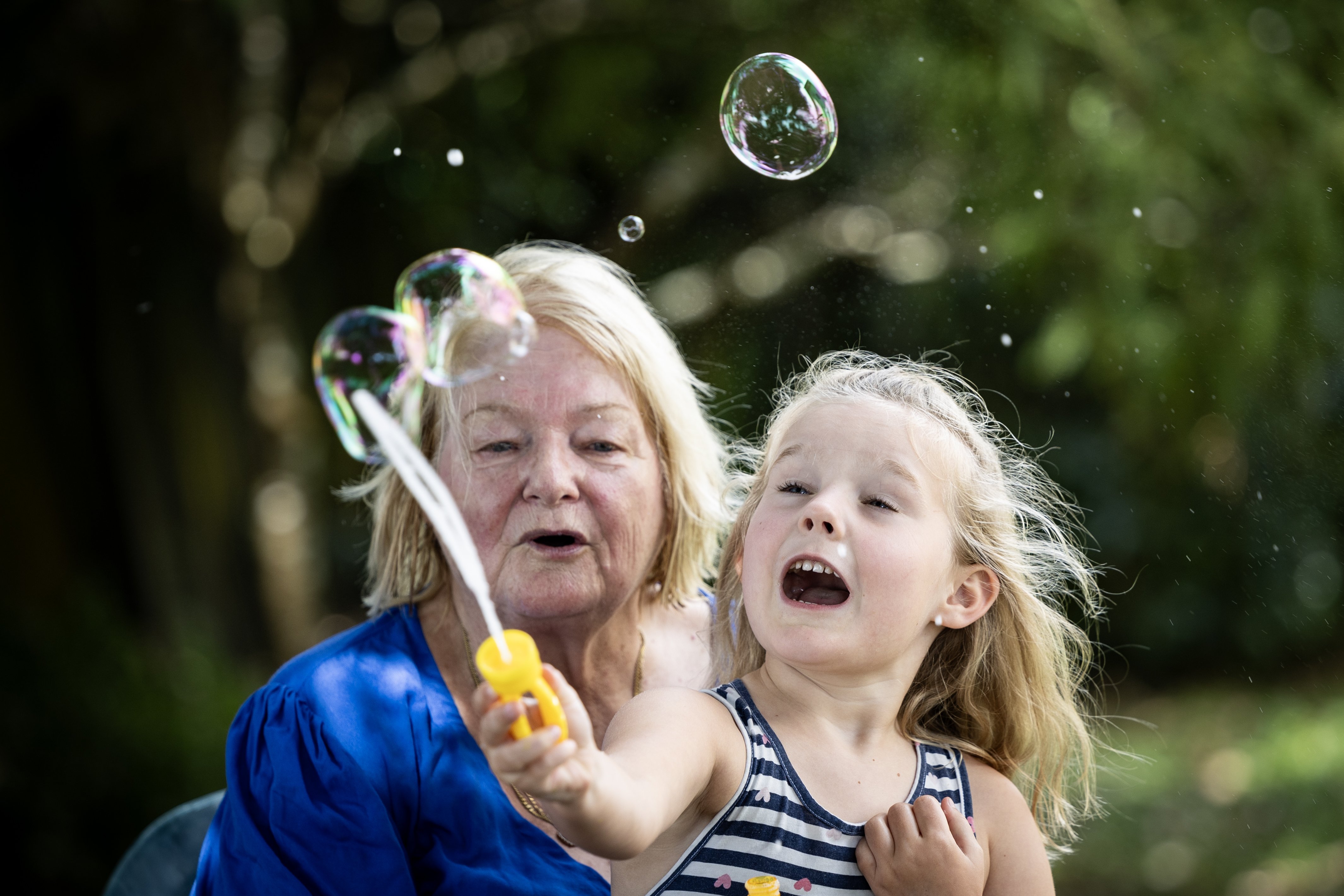 Cheryll Clark with her granddaughter Eleanor, 4. Photo / Jason Oxenham
