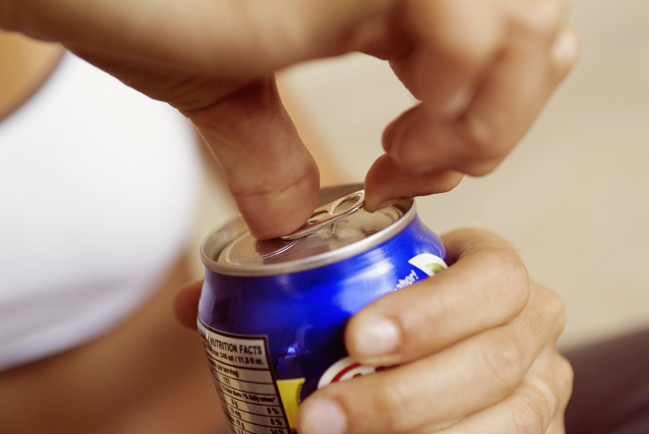 The Easiest Way to Open a Soda Can