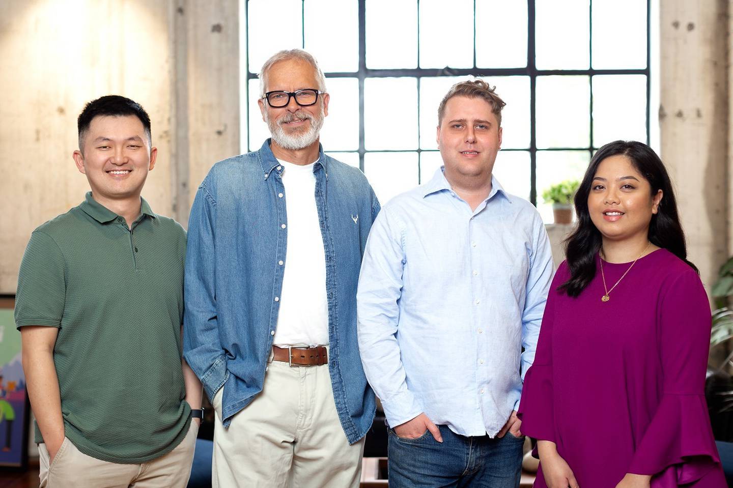 Kami co-founders Hengjie Wang, Bob Drummond, Jordan Thoms and Alliv Samson. Photo / Supplied
