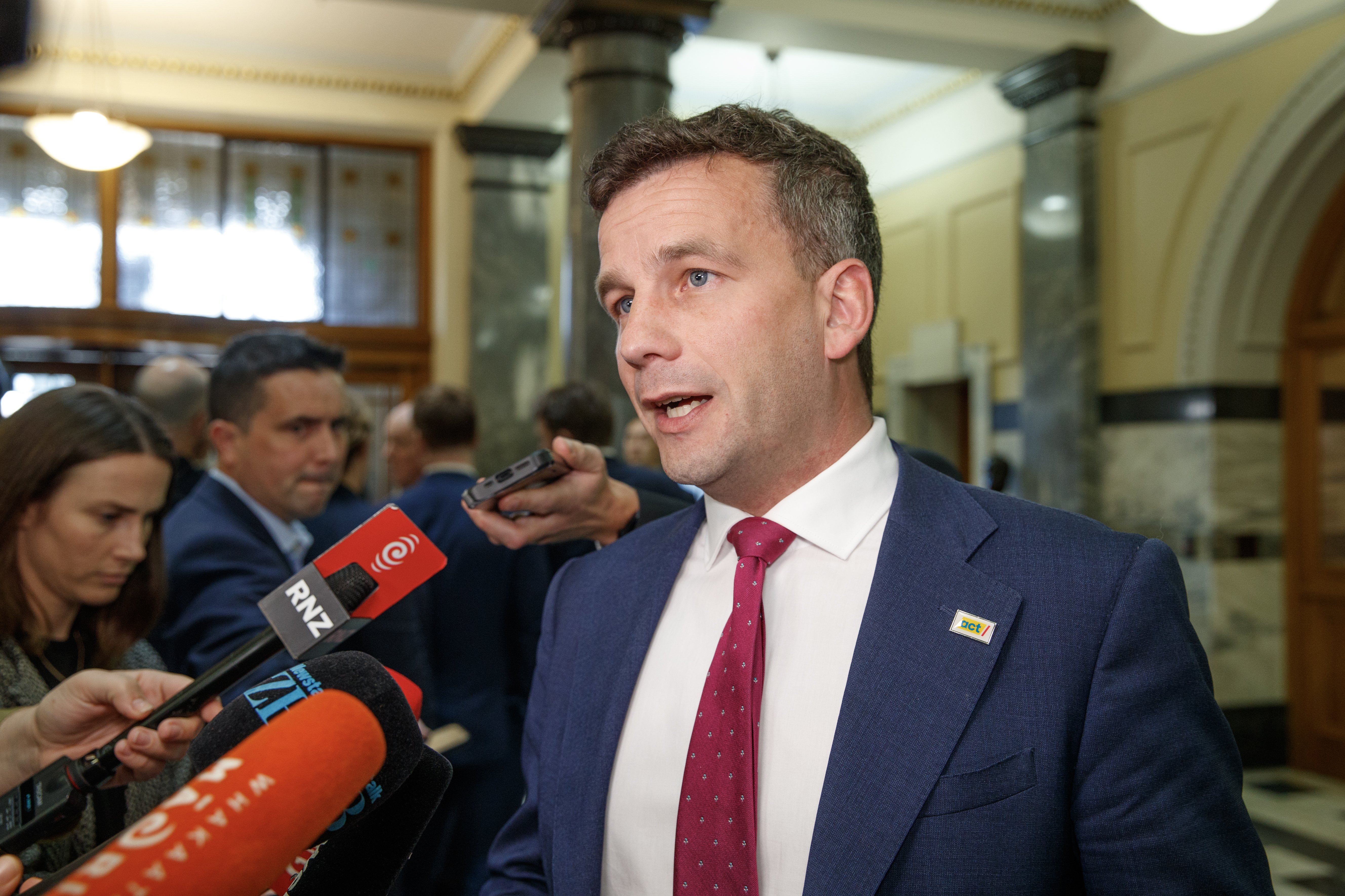 David Seymour has announced $478 million in funding to keep the school lunches programme going until the end of 2026. Photo / Mark Mitchell