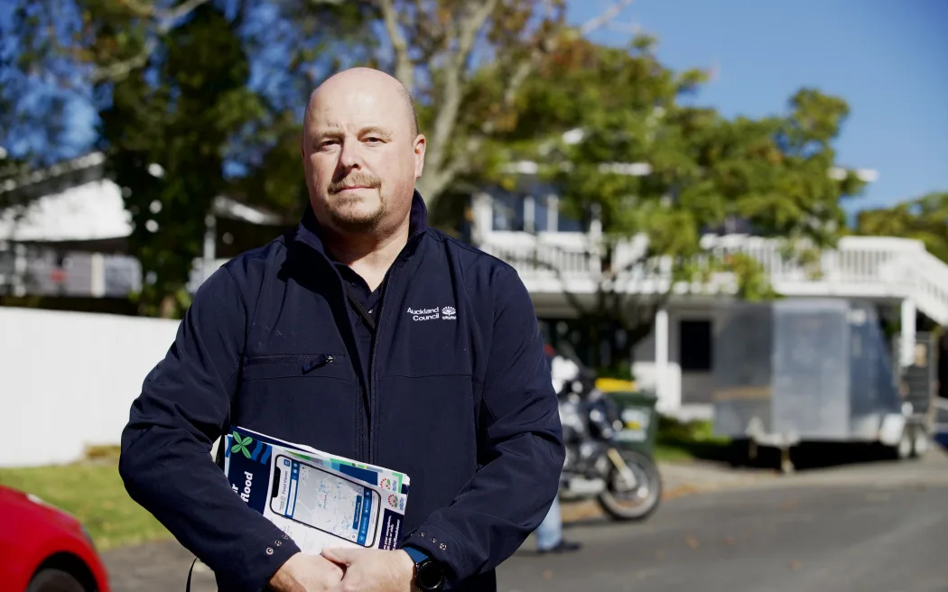 Auckland Council compliance manager Adrian Wilson. Photo / Marika Khabazi / RNZ