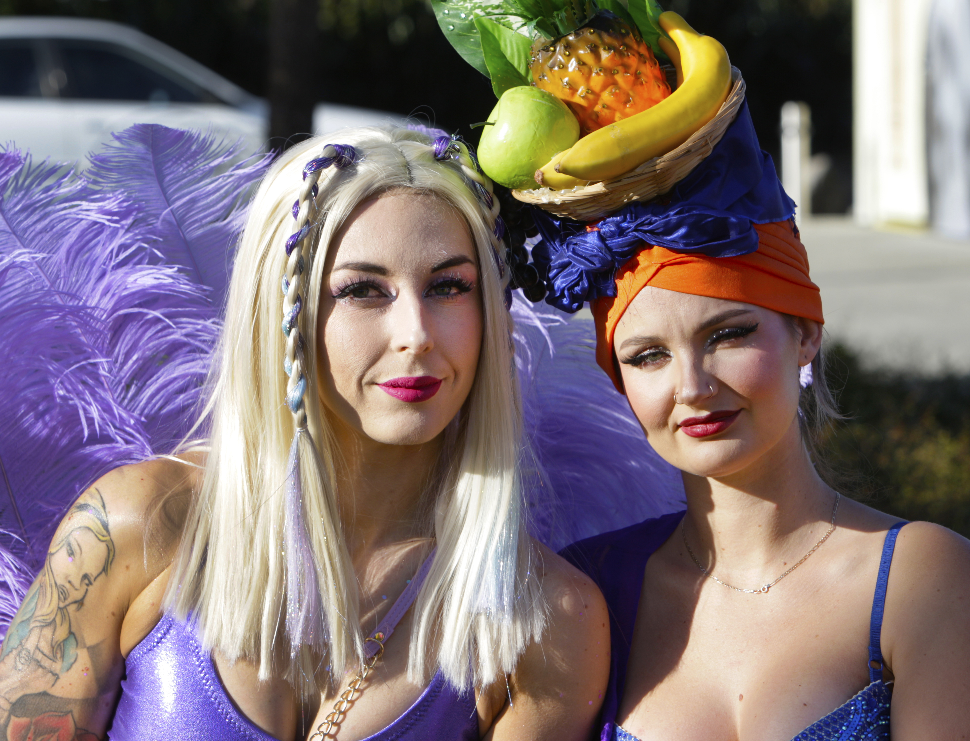 Nicole Dugmore and Dixie Smit were in true burlesque fashion at the Pride Parade.