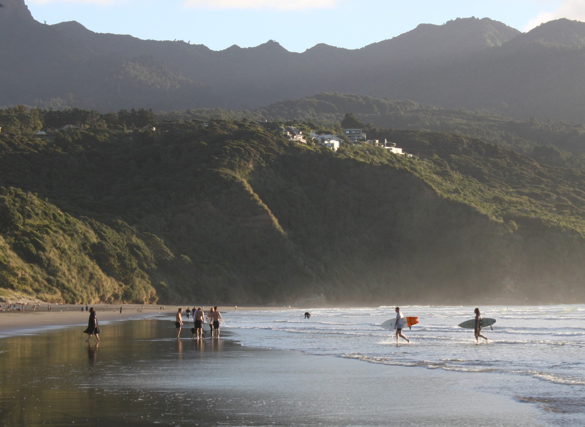 It wouldn't be a trip to Raglan without a dip in the water. Rent a surfboard and head to Ngarunui or Manu Beach. Photo / Getty