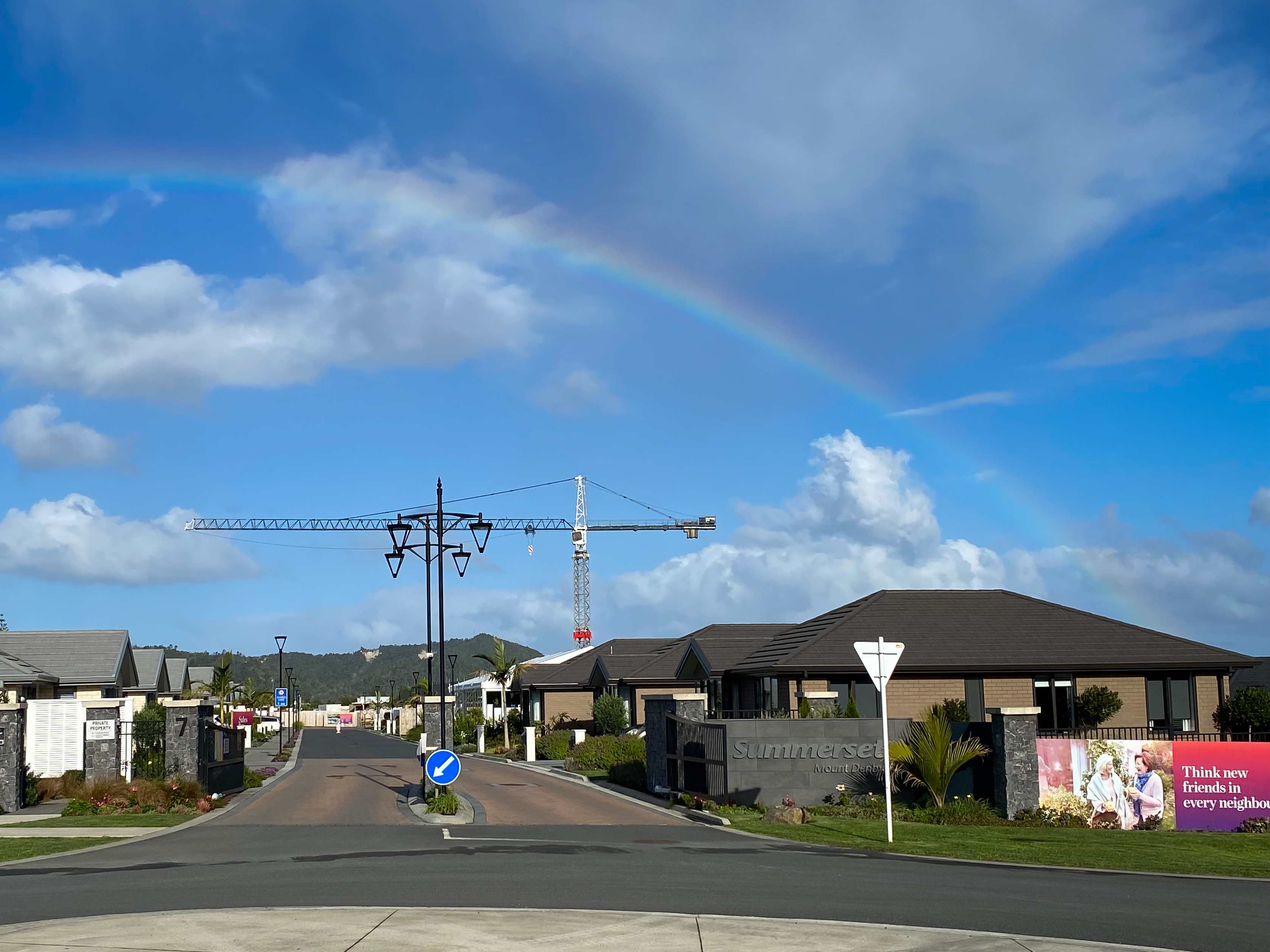 Work continues on housing at Summerset, Mt Denby, but some residents say a main building that was to include onsite care facilities, should have been prioritised. 