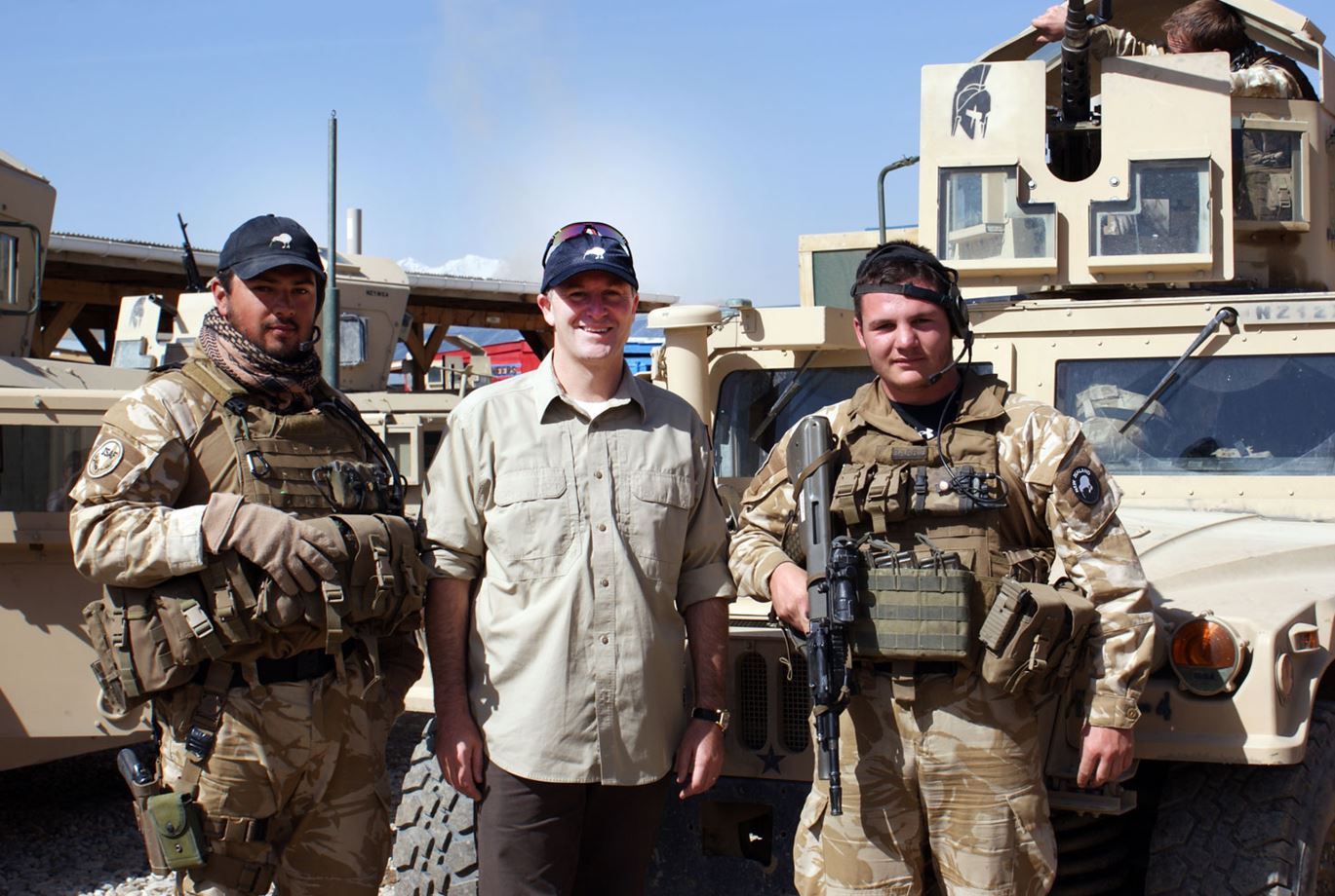 Prime Minister John Key in Afghanistan, misled about the 2010 NZSAS raid. Photo / Supplied