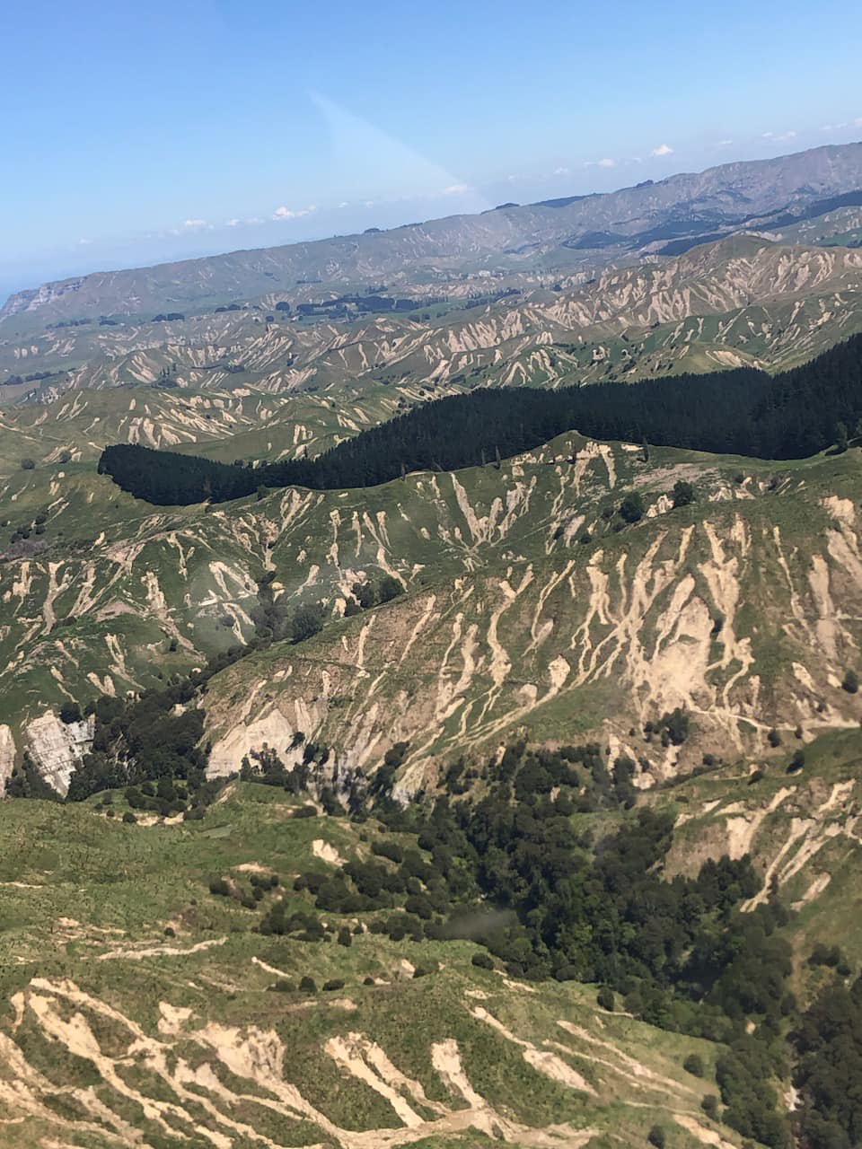 Land slips in rural Hawke's Bay after Cyclone Gabrielle. Photo / Aerospread