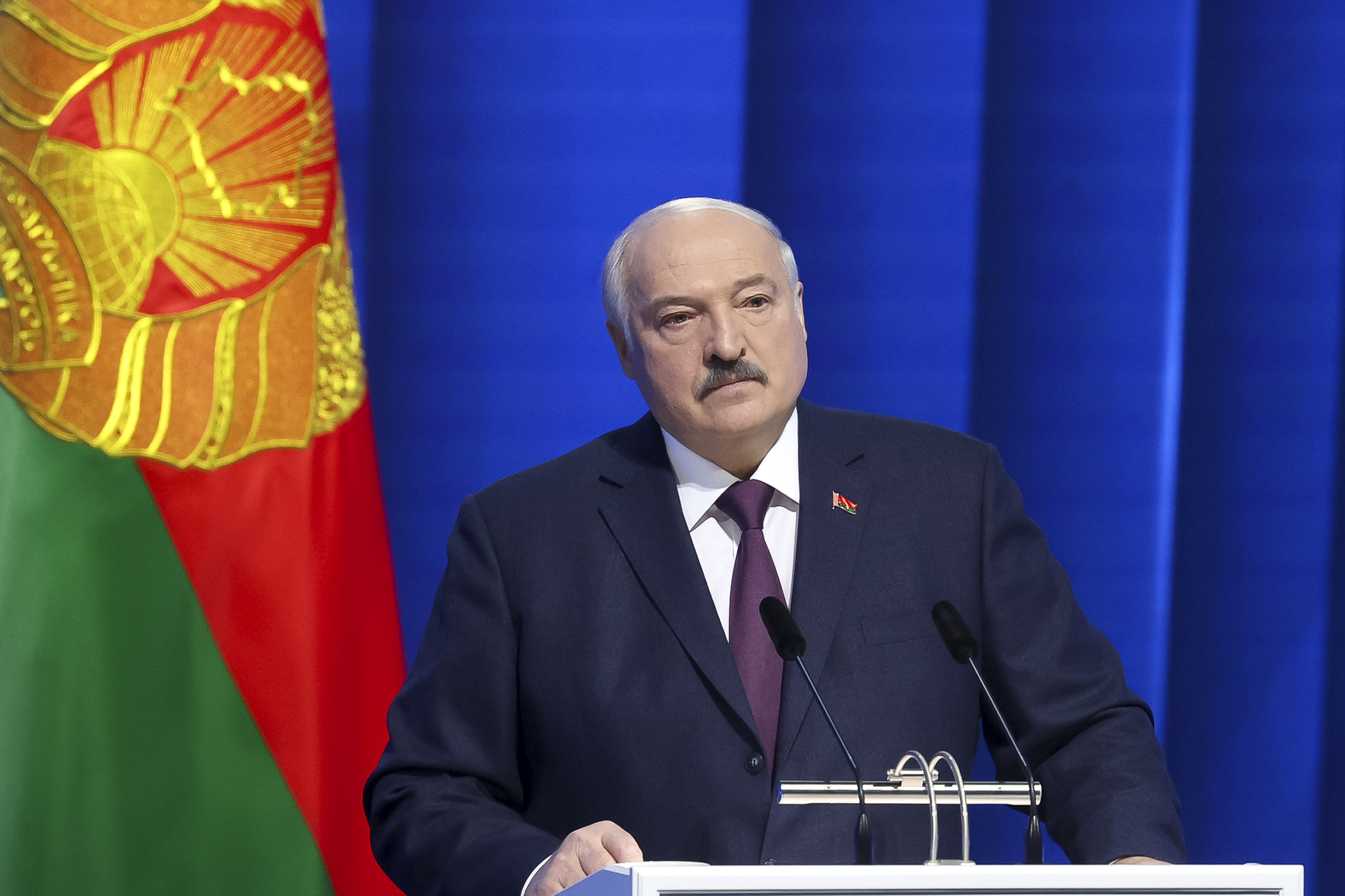 Belarusian President Alexander Lukashenko said some of Russia’s strategic nuclear weapons might be deployed to his country. Photo / AP