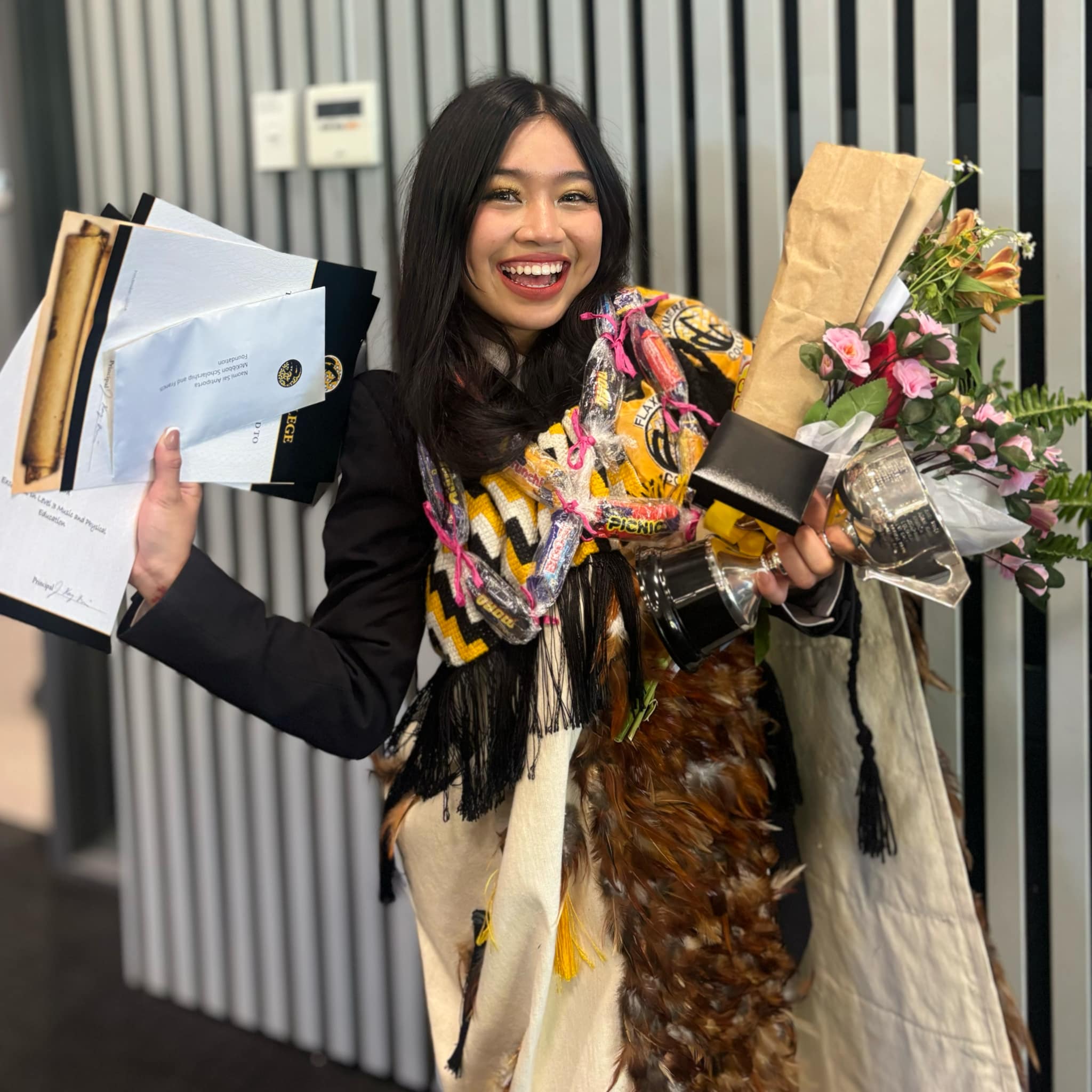 Naomi Sai quickly became a valued member of Flaxmere College after moving from the Philippines last year, says principal James Hay-Mackenzie. Photo / Naomi Sai