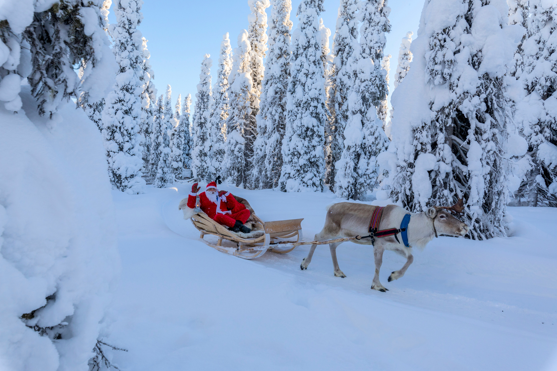 Finnish Lapland is the home of Santa Claus. Photo / Getty Images