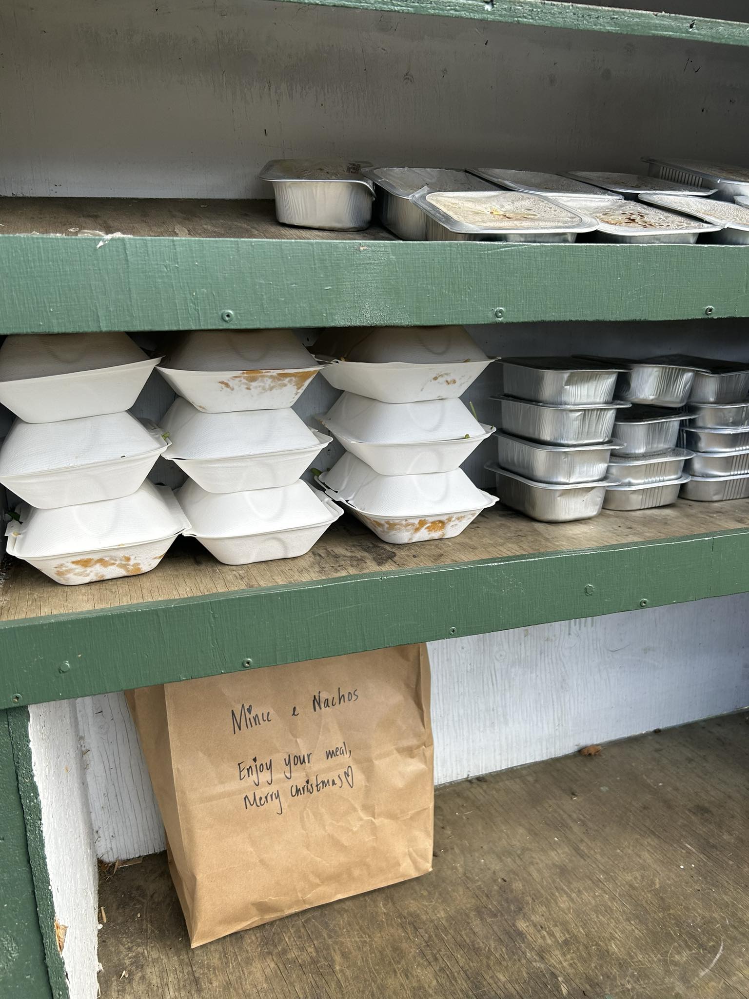 Sara Kennedy says her aim is to provide at least 20 warm meals a day to help feed the bellies of those in need.