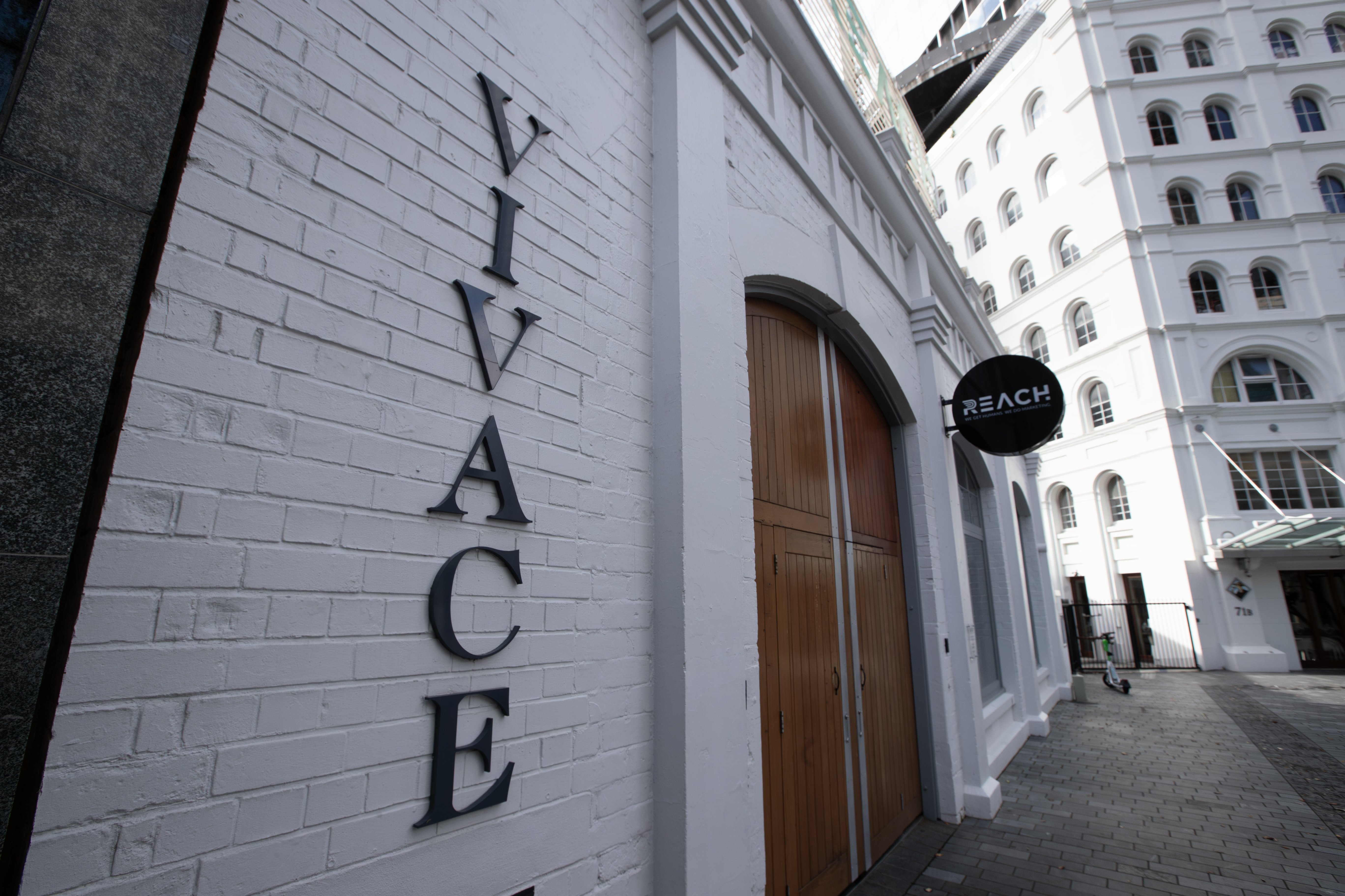 Vivace Restaurant in Fort St in the Auckland CBD closed on Christmas Eve. Photo / Hayden Woodward