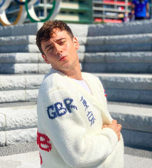 Daley even knitted Tokyo in Japanese. Photo / Instagram