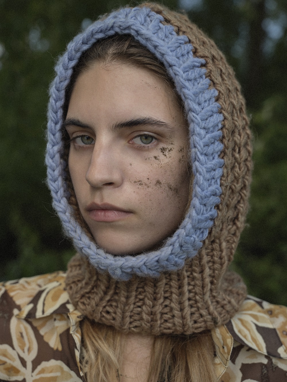 A hand-knitted balaclava is one of the latest offerings from Wynn Hamlyn's pre-fall collection. Photo / Derek Henderson