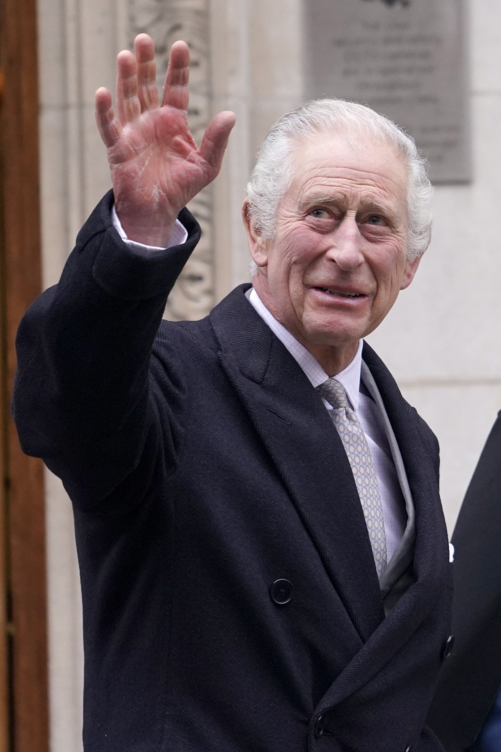 King Charles leaves The London Clinic on January 29, 2024. Buckingham Palace confirmed today the monarch has been diagnosed with cancer. Photo / AP