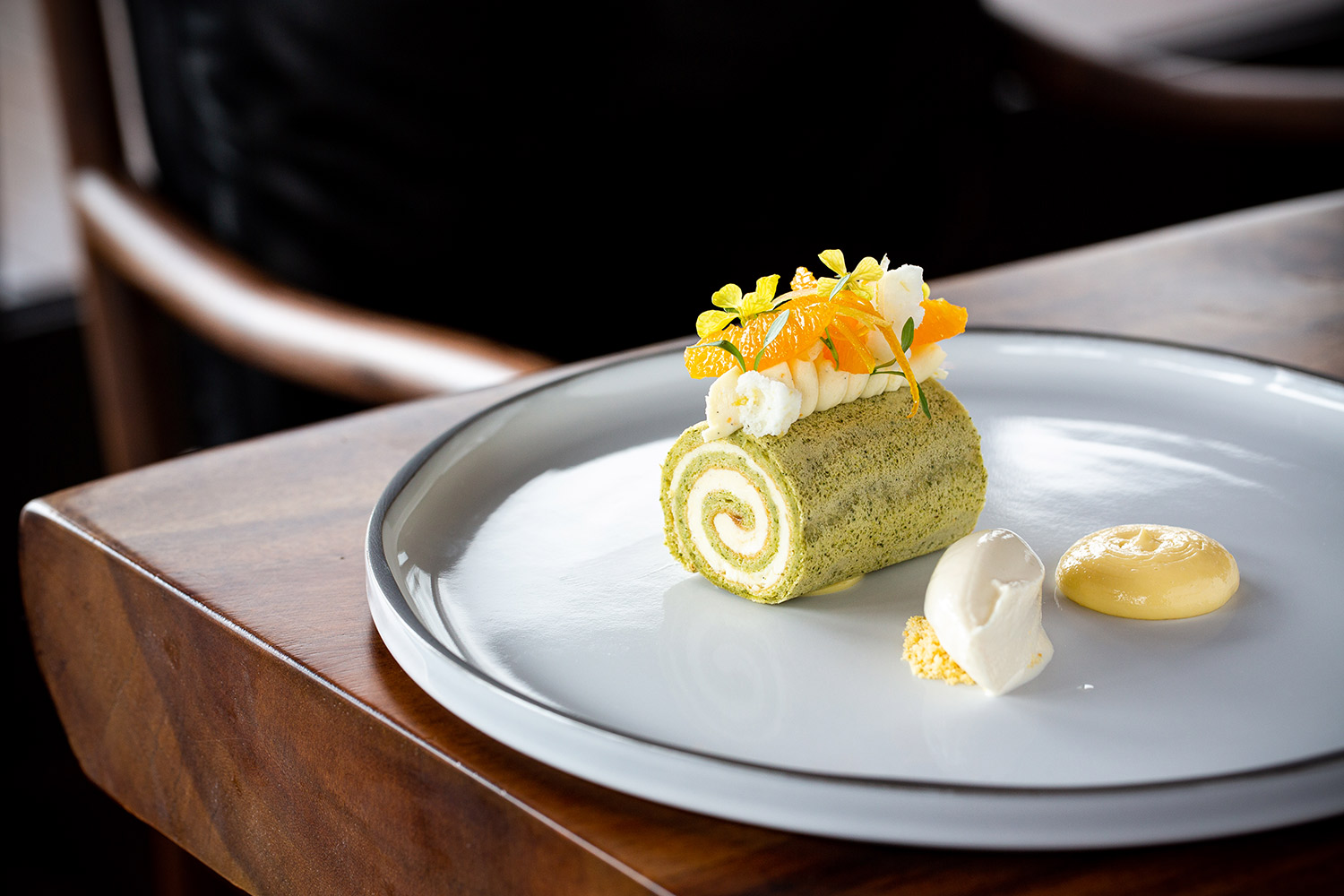 The goat's curd cheesecake. Photo / Babiche Martens