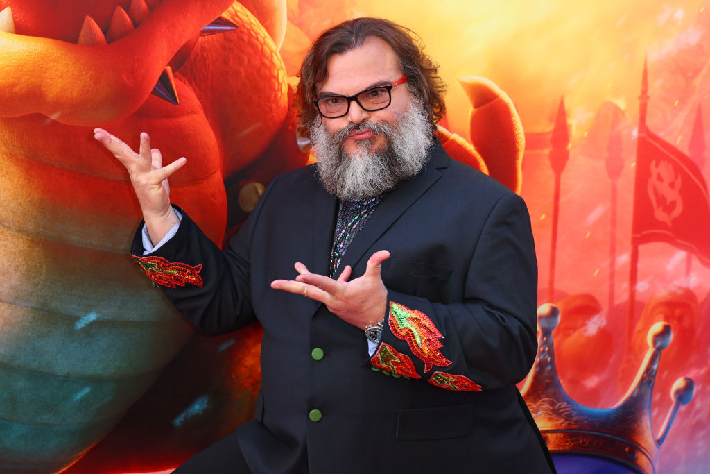 Jack Black paid a visit to our shores – to the surprise of one lucky fan (and All Black) Caleb Clarke. Photo / Getty Images