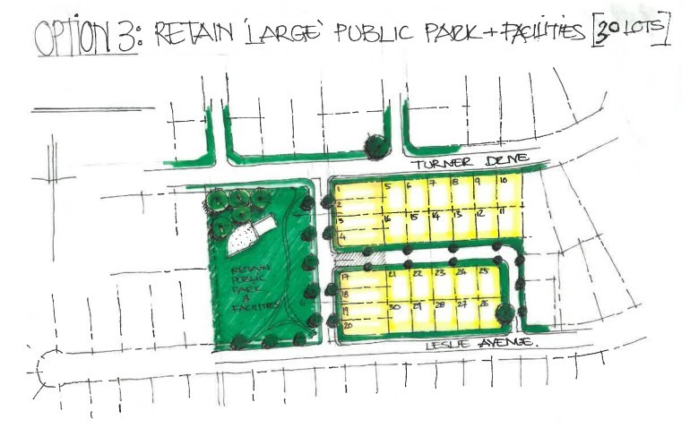 A rough plan of 30 lots for Turner Dr Reserve in Western Heights. Photo / Supplied
