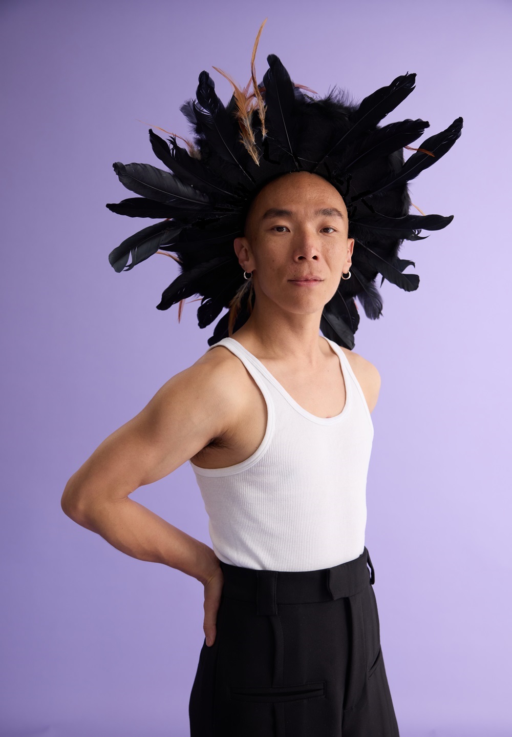 Dancer Xin Ji prepares for his solo debut show Body Story as part of Auckland Pride Festival 2025. Photo / Matt Hurley