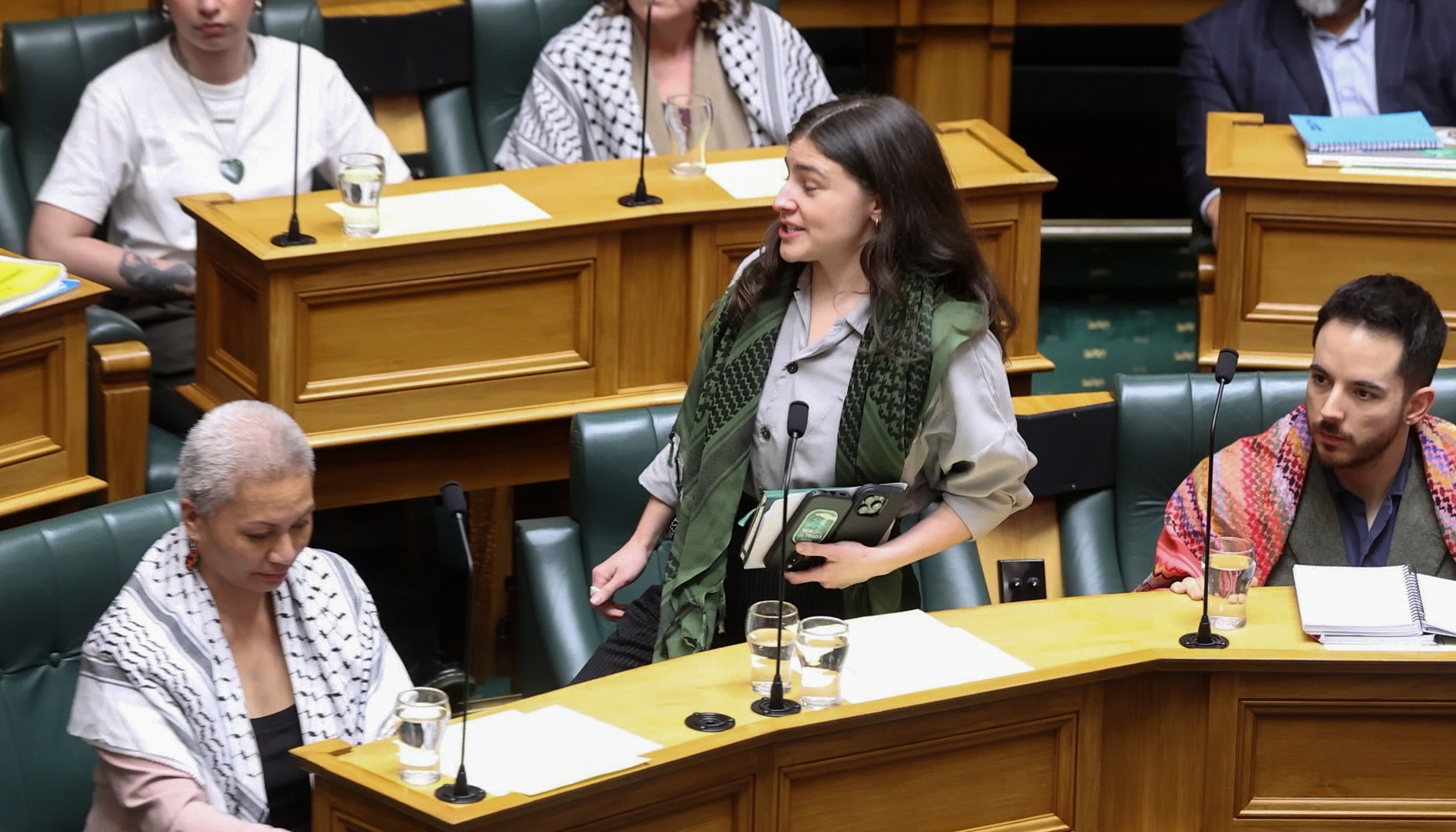Chlöe Swarbrick was ordered to leave House again after refusing to apologise. Photo / Mark Mitchell