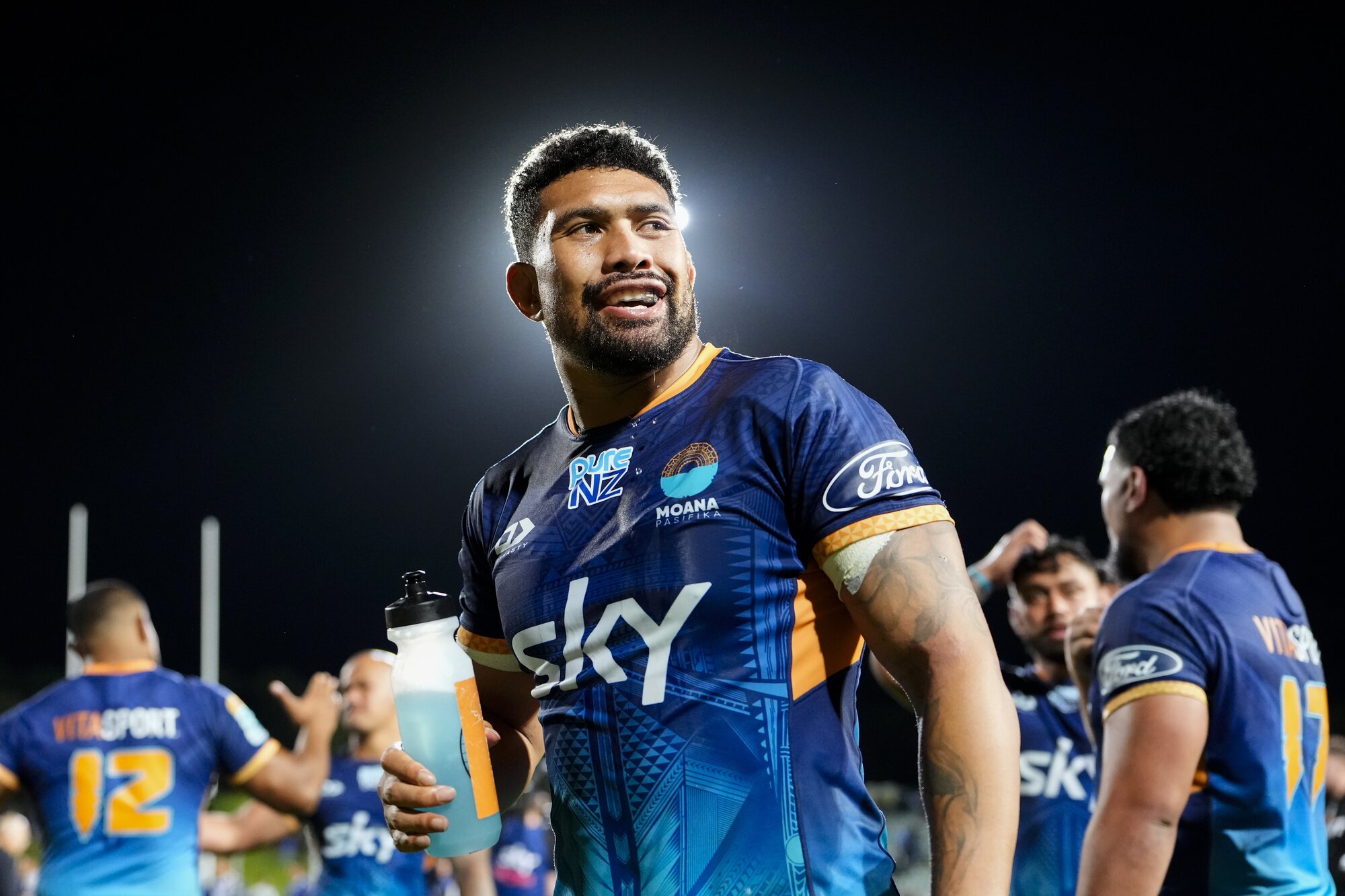 Moana Pasifika flanker Ardie Savea starred against the Blues on Saturday. Photo / SmartFrame