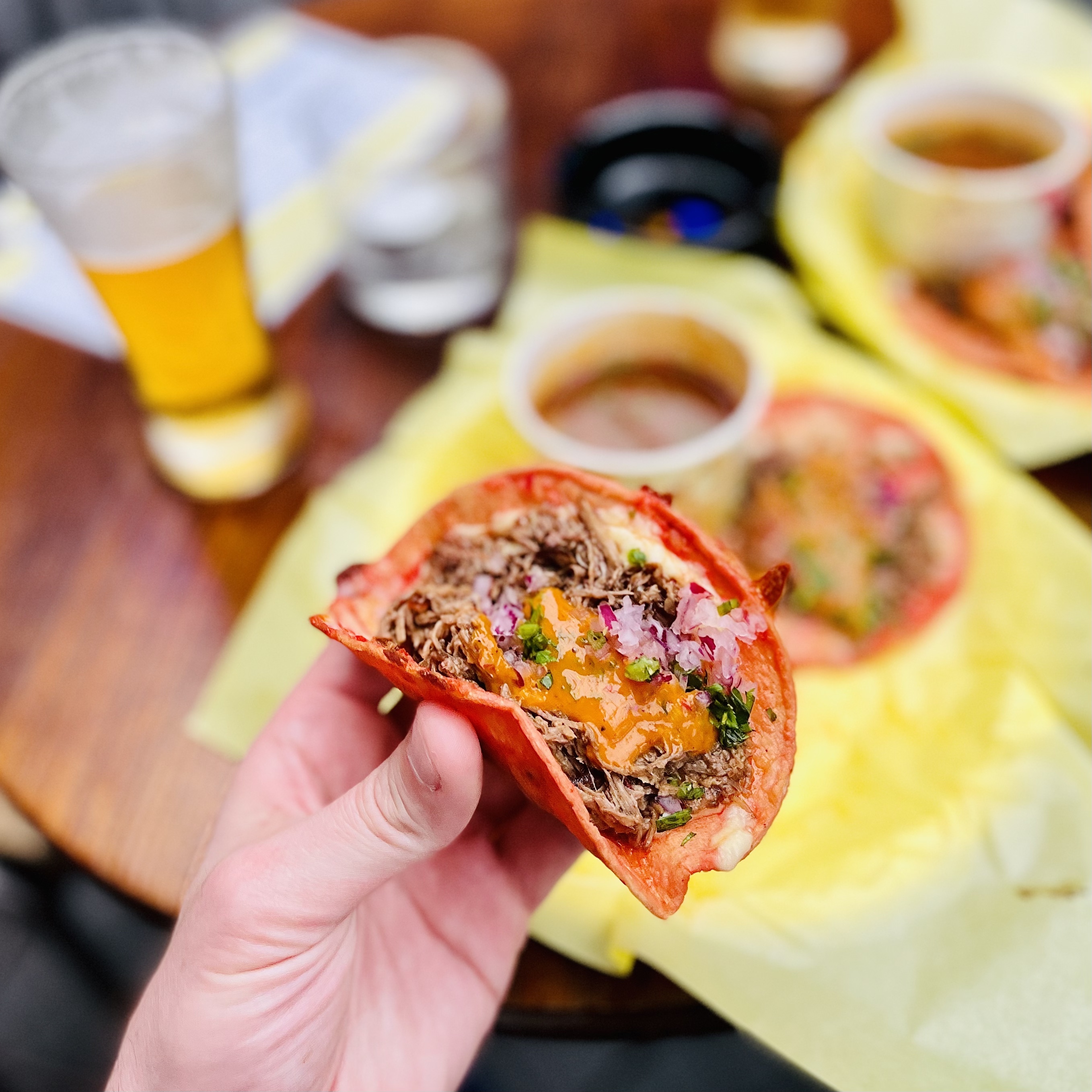 The birria tacos on offer at Broke Boy Taco. Photo / Jason Nockels