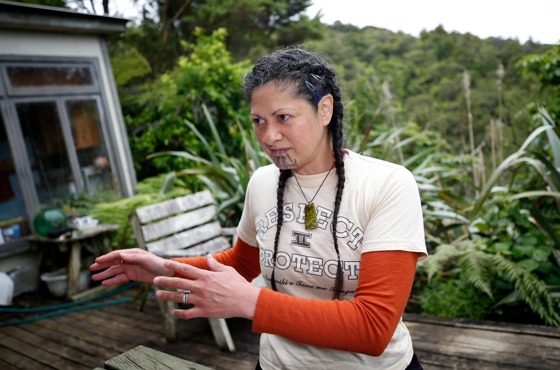 Climate activist Catherine Murupaenga-Ikenn says it's our human right to demand a good life with a protected environment. Photo / Michael Cunningham