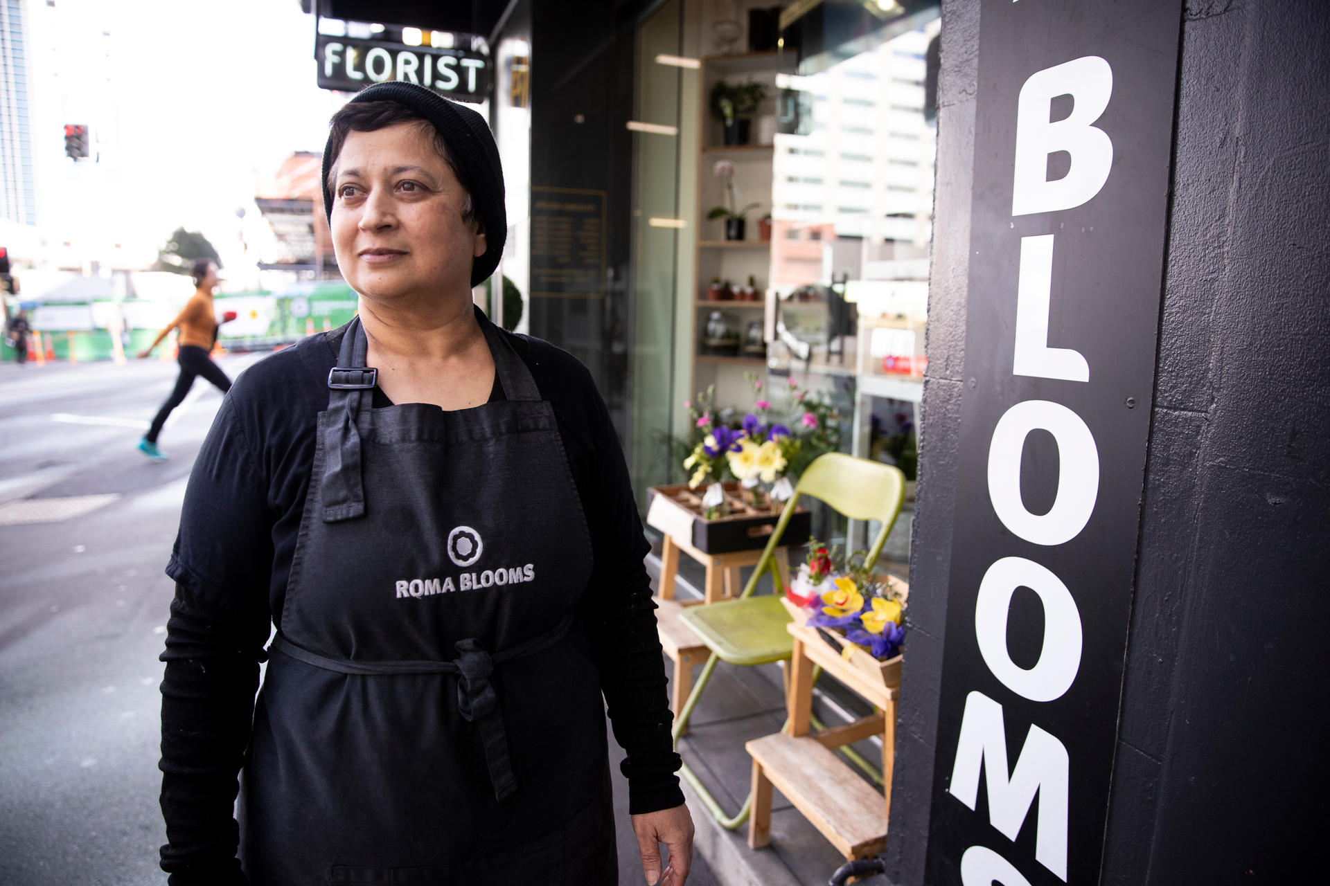 Albert St florist Shobhana Ranchhodji. Photo / Dean Purcell