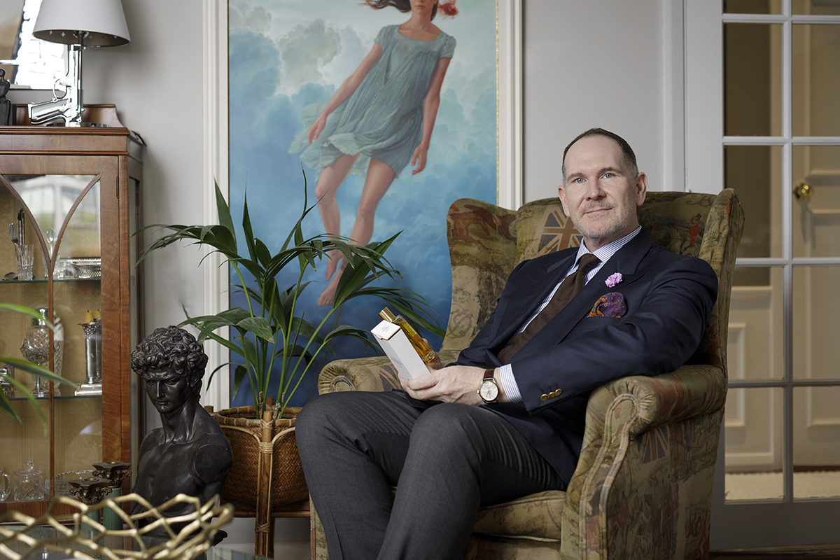 Jamie Frater, self-taught perfumer and founder of Wellington-based luxury fragrance house Frater Perfumes. Photo / Supplied