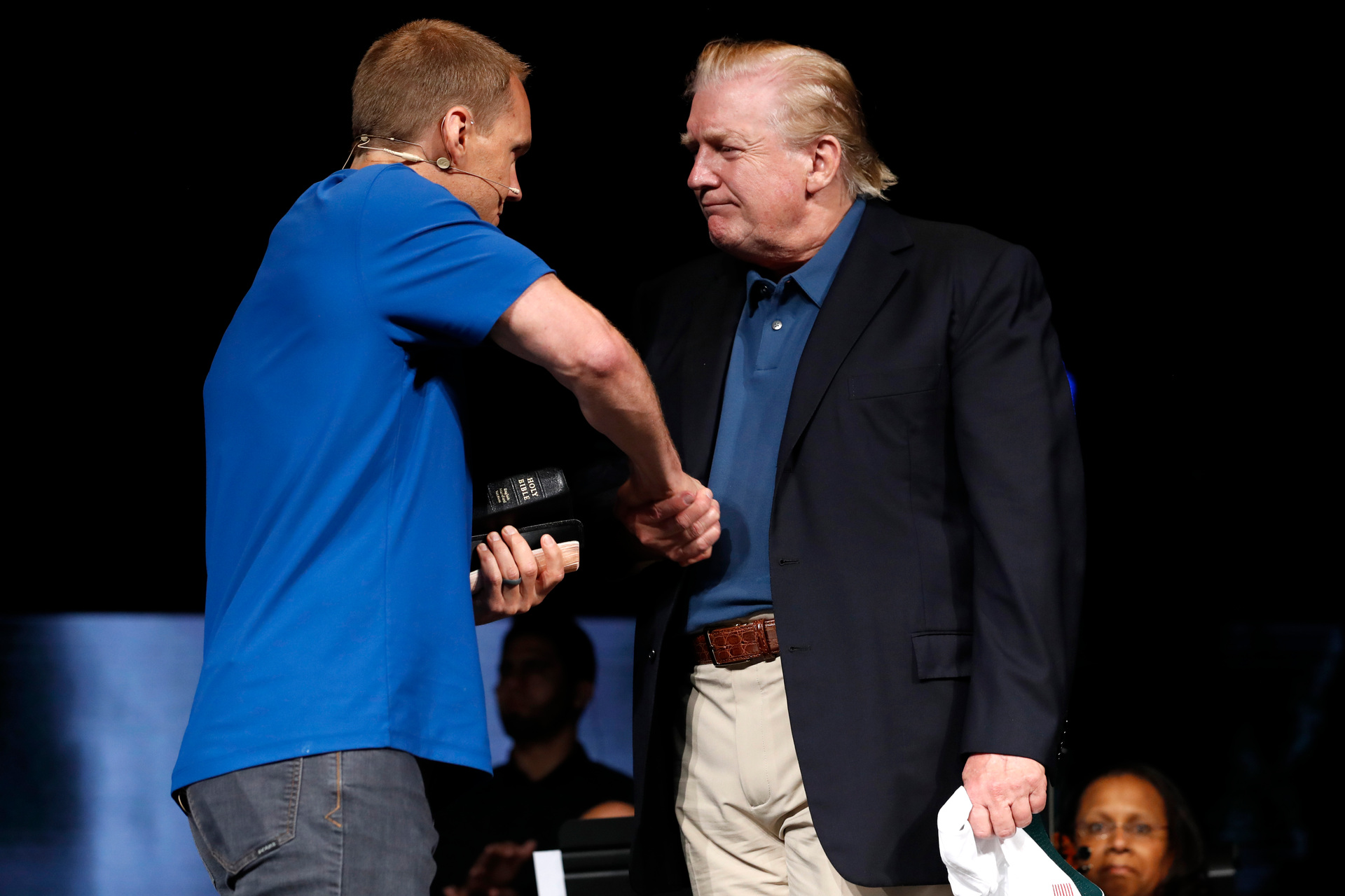 Confusion As Donald Trump Makes Appearance With Slicked Back Hair Nz Herald