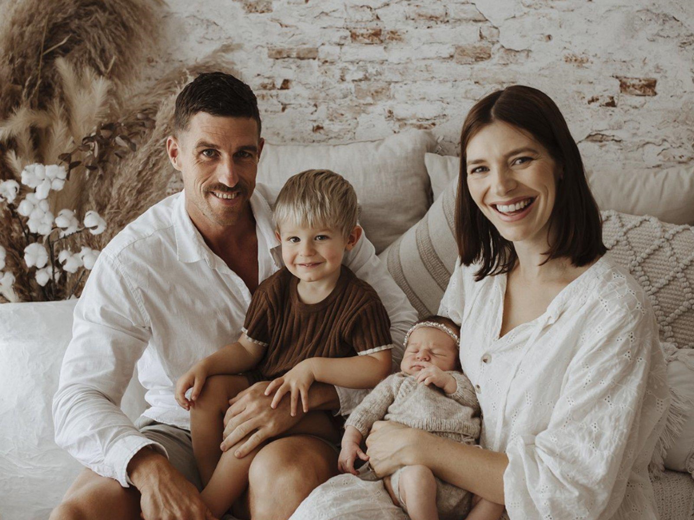 Rob Ludlow’s wife Elysha and Ludlow’s family have written an update on his condition, saying he has made “some little steps of progress” since coming off sedation last week. Photo / Supplied