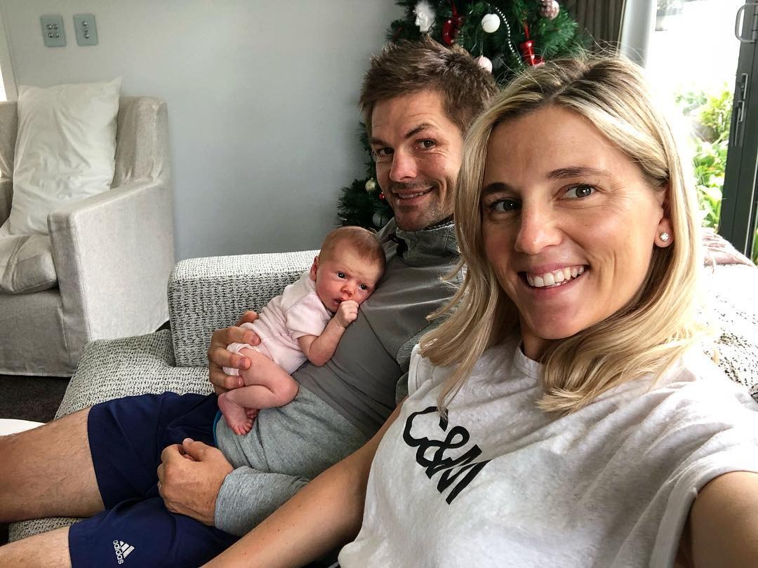 Proud Dad Richie Mccaw Pictured Holding Daughter Charlotte Rose Nz Herald