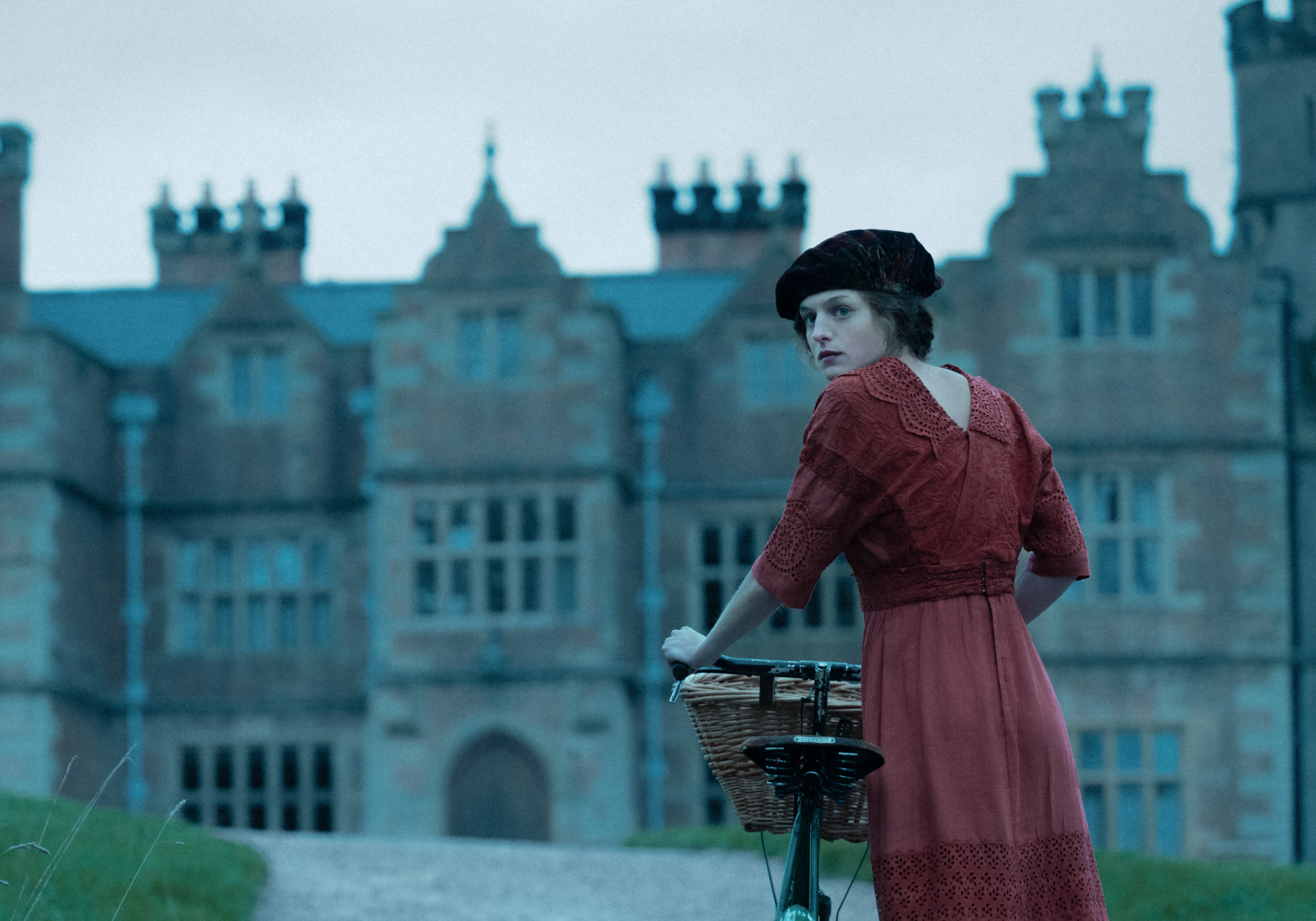 Emma Corrin as Lady Constance in Lady Chatterley's Lover. Photo / Supplied