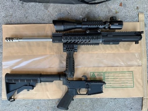 Some of the firearms found in a Mt Roskill address this week following an undercover sting operation. Photo / Supplied
