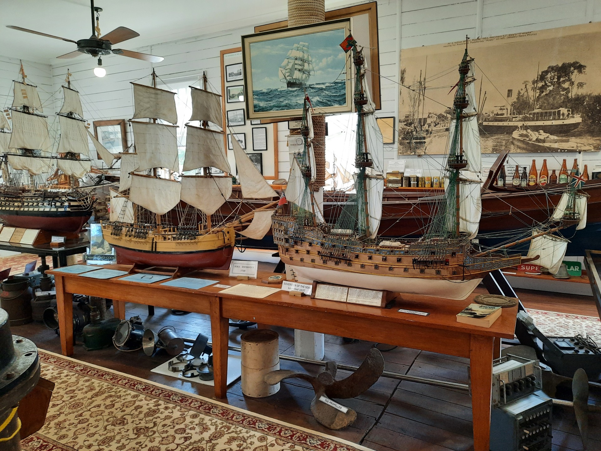 The museum displays a large number of memorabilia from the early riverboat days and seafaring. Photo / Danielle Zollickhofer