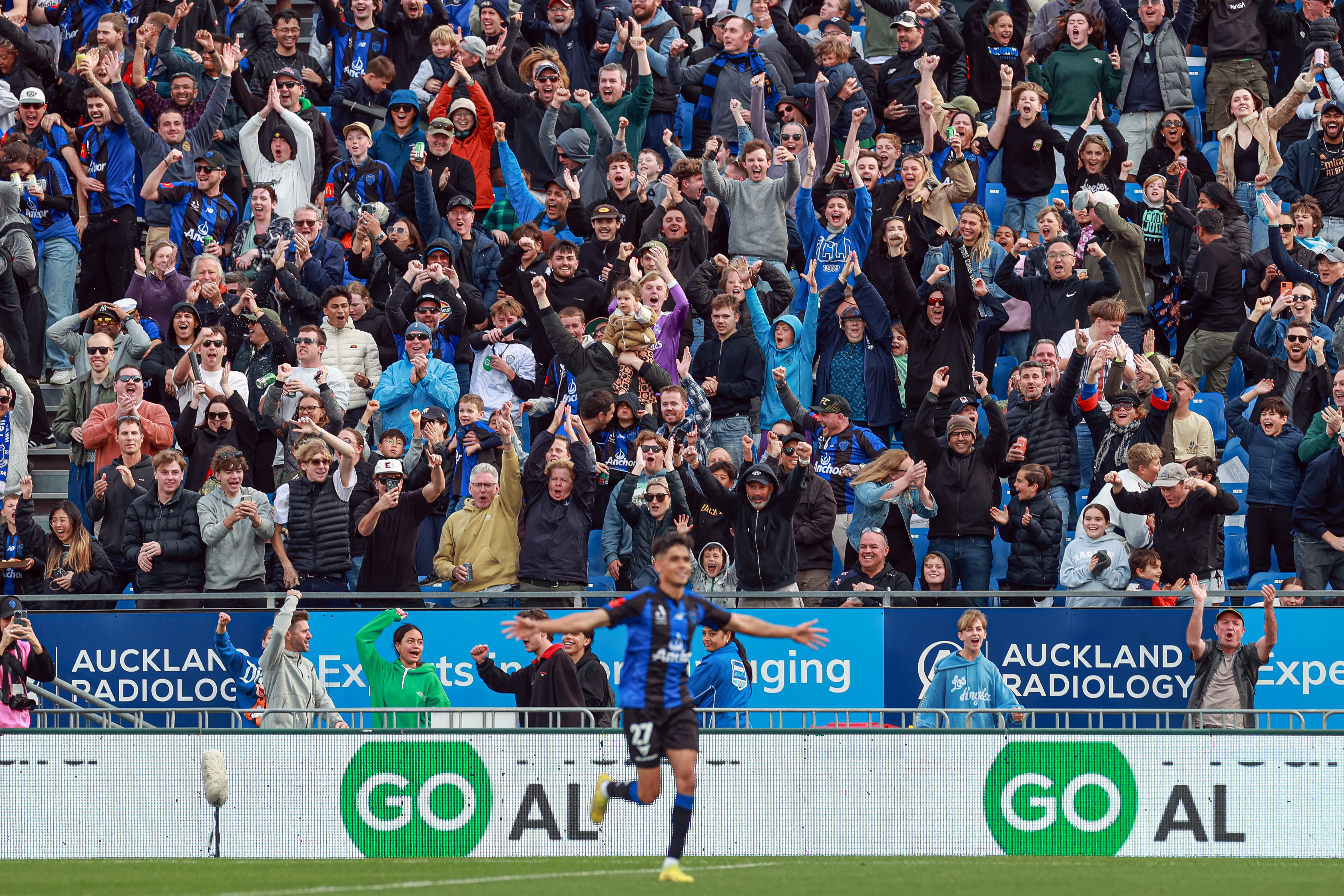 Logan Rogerson celebrates his goal. Photo / Photosport