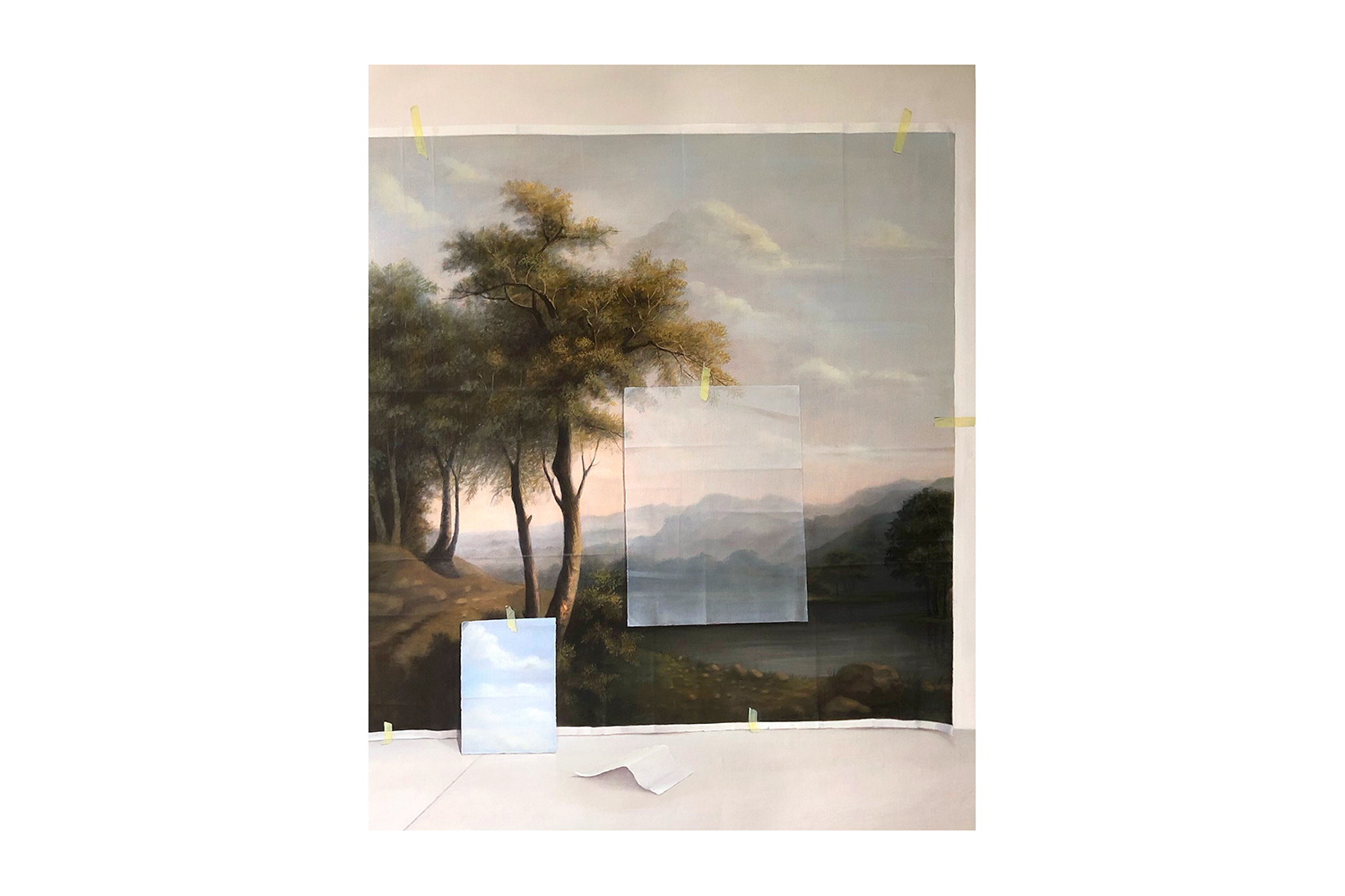 Emily Wolfe, Fieldwork III, 2022, oil on linen, 1000mm x 800 mm. Photo / Courtesy of Melanie Roger Gallery