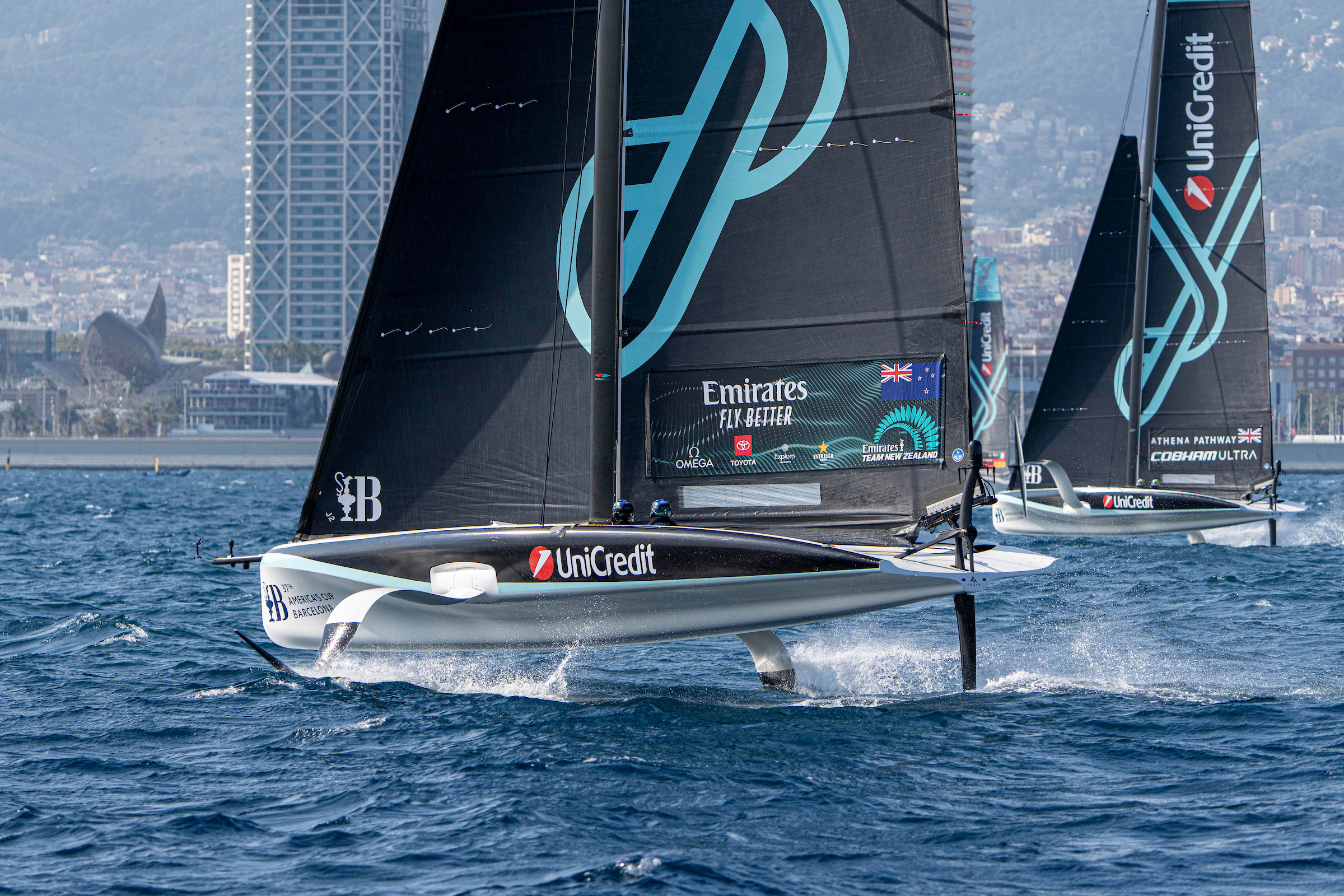 Emirates Team New Zealand were eliminated in the group stages of the Youth America's Cup. Photo / Ian Roman, America's Cup.