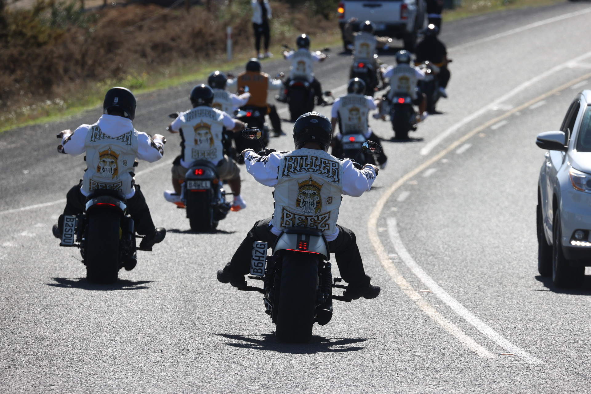 Members of the Killer Beez were out in force today. Photo / Brett Phibbs