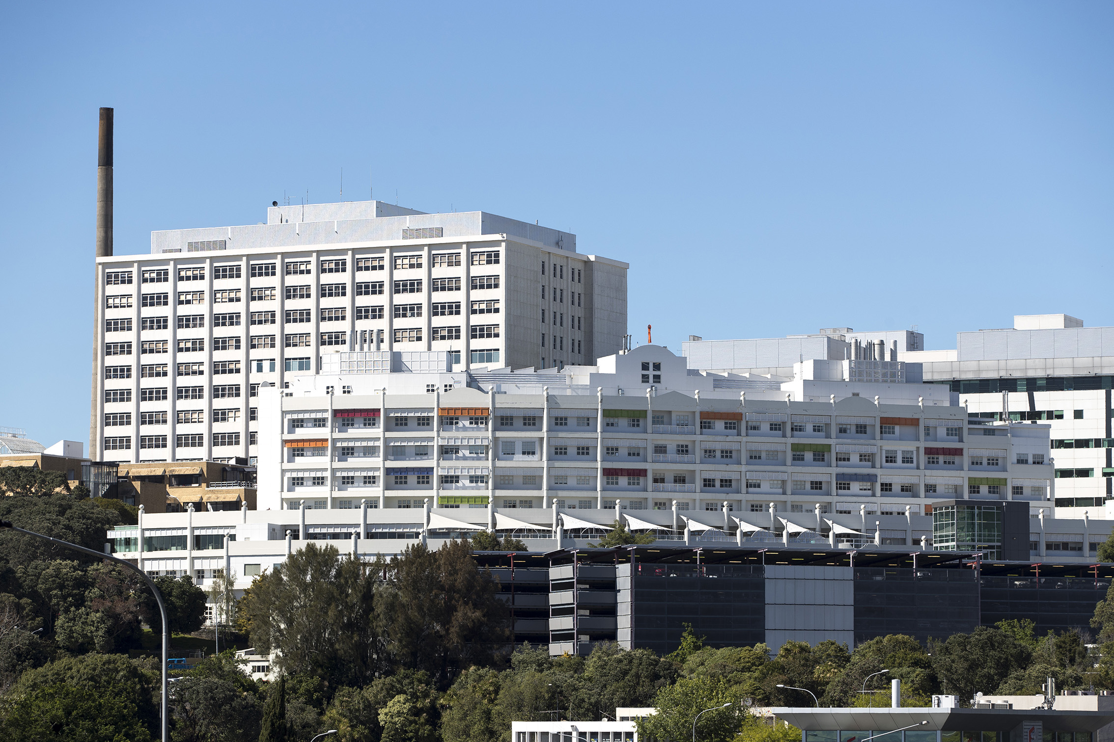 Auckland City Hospital and Starship children's hospital. Photo / Michael Craig