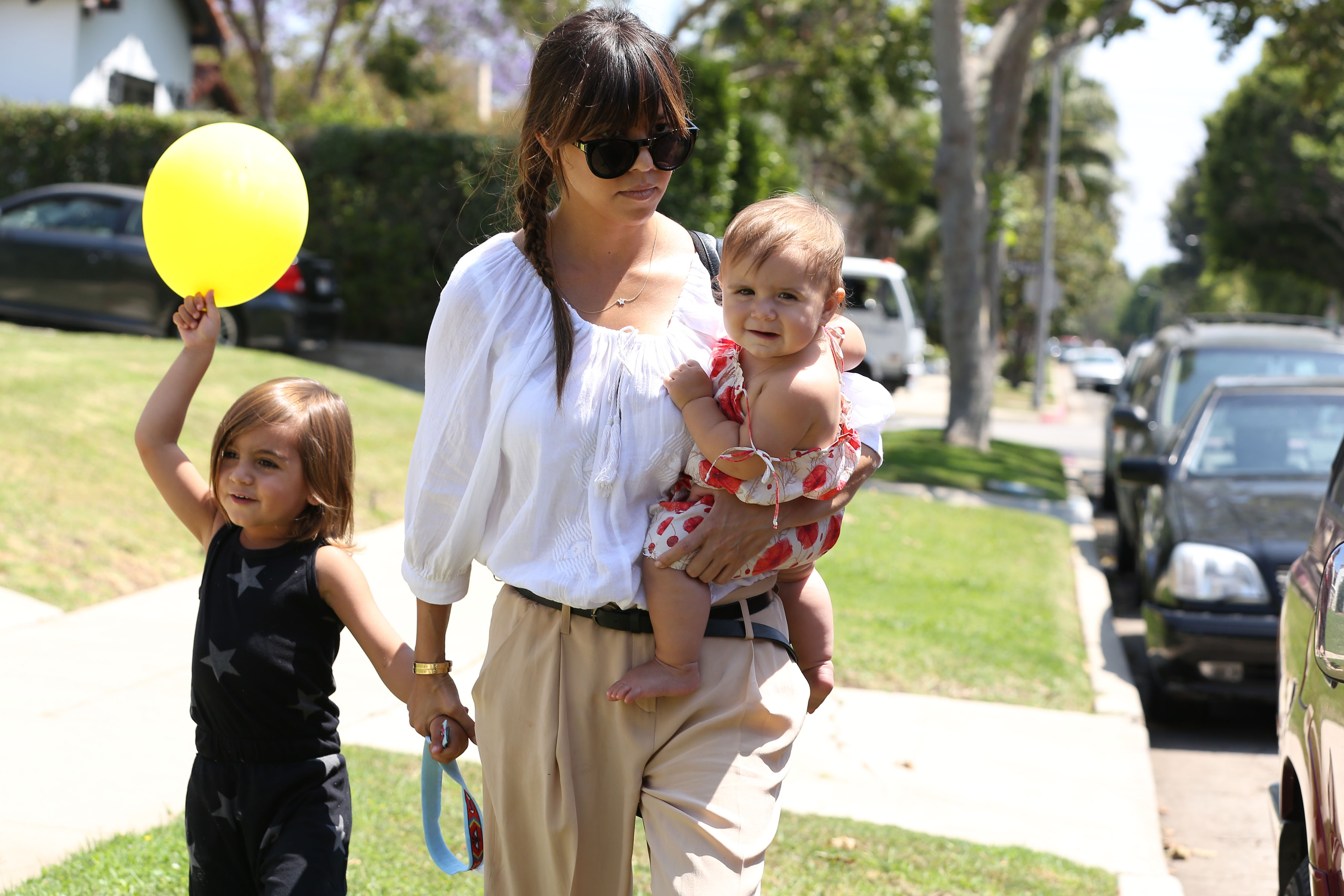  Kourtney Kardashian with children Mason Disick and Penelope Disick. Photo / Getty Images